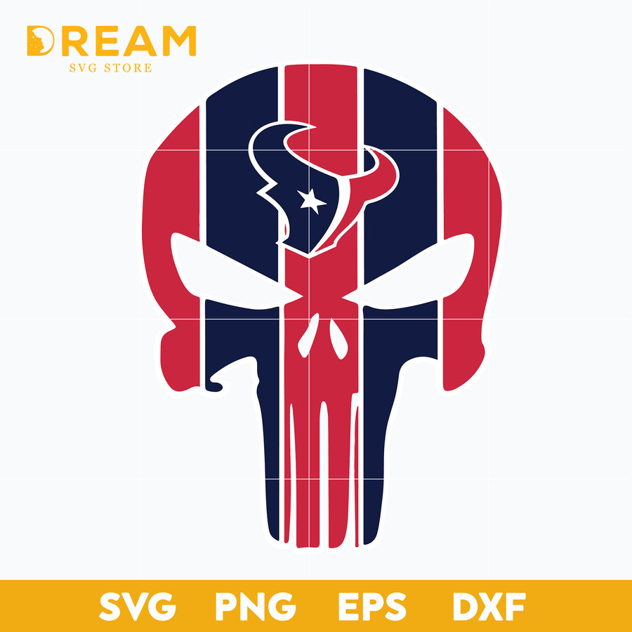 Houton texans skull svg, Texans skull svg, Nfl svg, png, dxf, eps digital file NFL10102031L