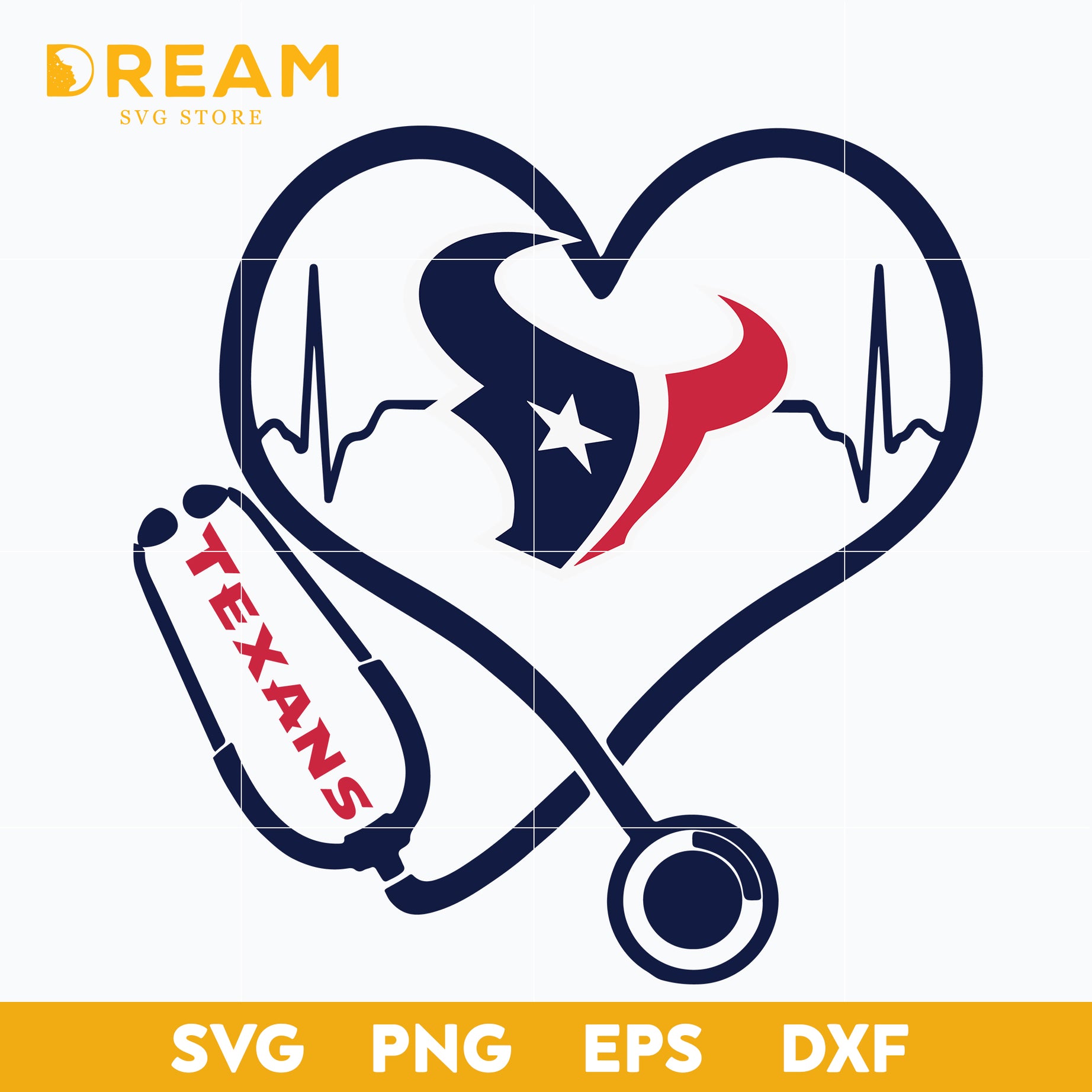Houton texans heart svg, Texans svg, Nfl svg, png, dxf, eps digital file NFL10102032L
