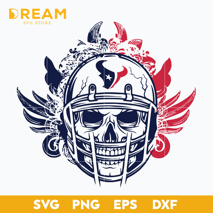 Houton texans skull svg, Texans skull svg, Nfl svg, png, dxf, eps digital file NFL1010207L