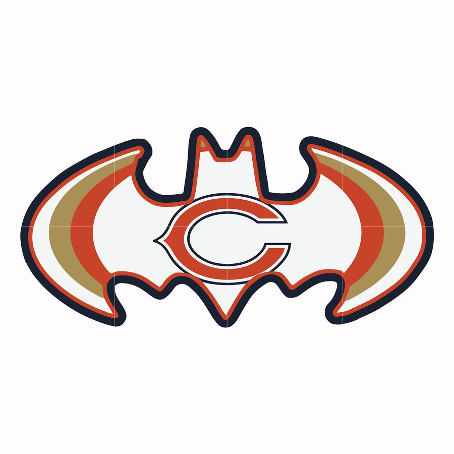 Chicago Bears bat svg, Chicago Bears svg, Bears svg, Sport svg, Nfl svg, png, dxf, eps digital file NFL1912206L