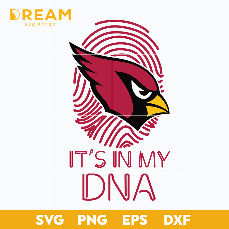 It's in my DNA Arizona Cardinals svg, Cardinals svg, Nfl svg, png, dxf, eps digital file NFL11102037L