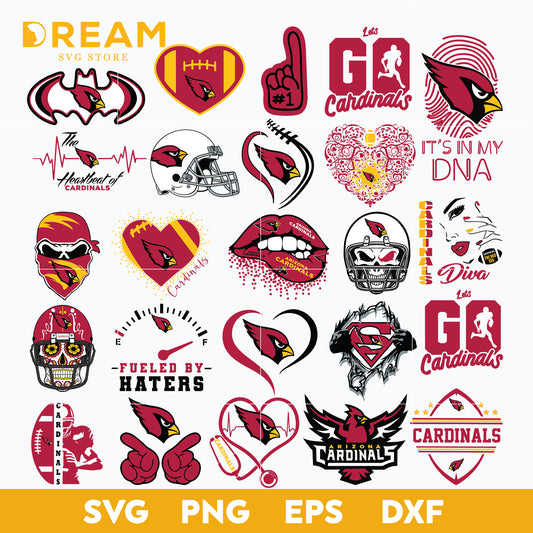 Arizona Cardinals bundle svg, Bundle Cardinals svg, Nfl svg, png, dxf, eps digital file NFL11102047L
