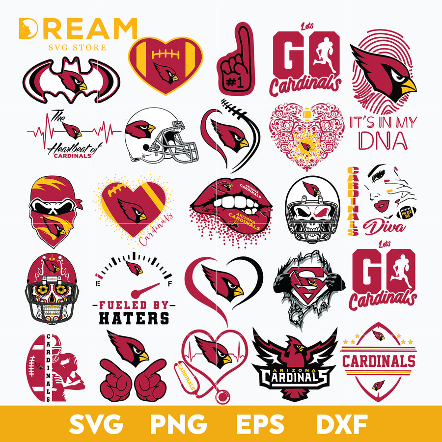 Arizona Cardinals bundle svg, Bundle Cardinals svg, Nfl svg, png, dxf, eps digital file NFL11102047L