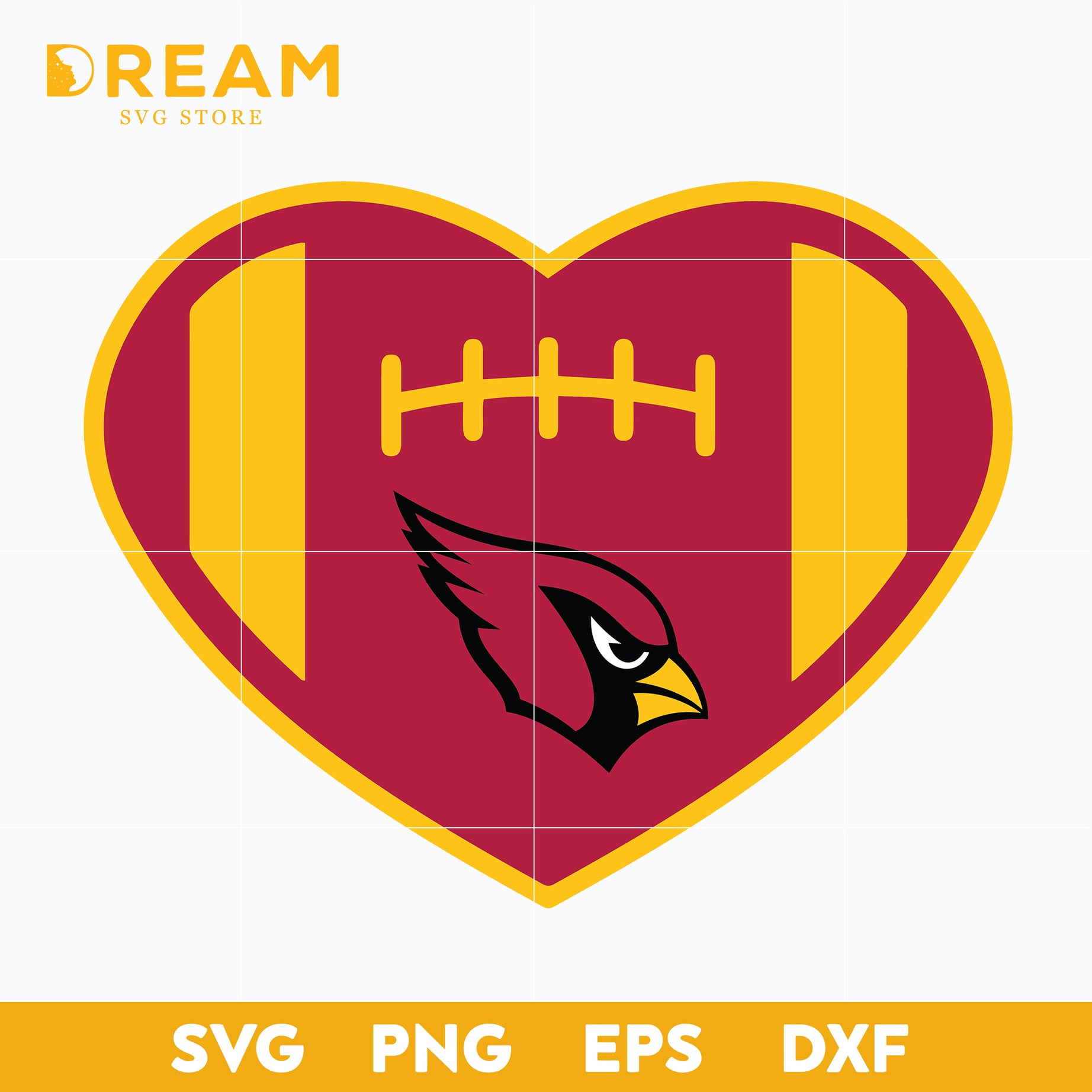 Arizona Cardinals heart svg, Cardinals heart svg, Nfl svg, png, dxf, eps digital file NFL1110208L