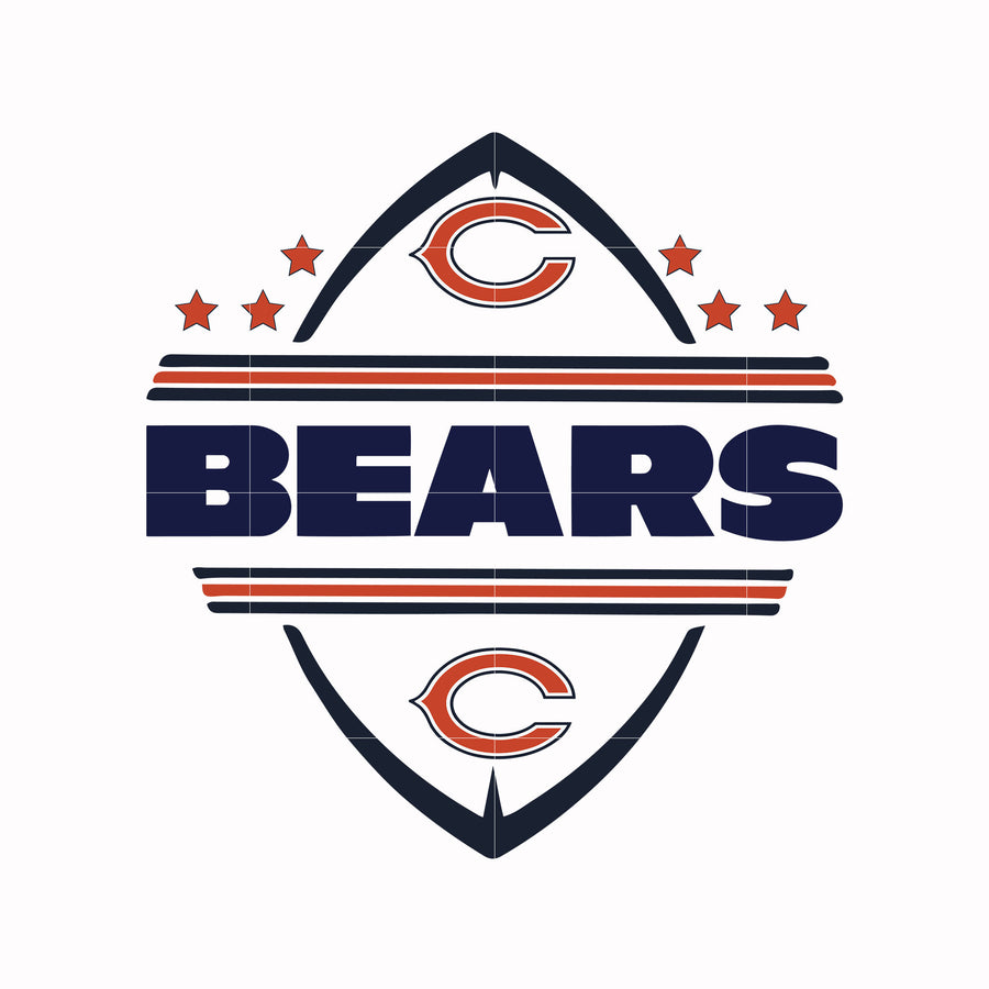 Chicago Bears svg, Bears svg, Sport svg, Nfl svg, png, dxf, eps digital file NFL19122035L