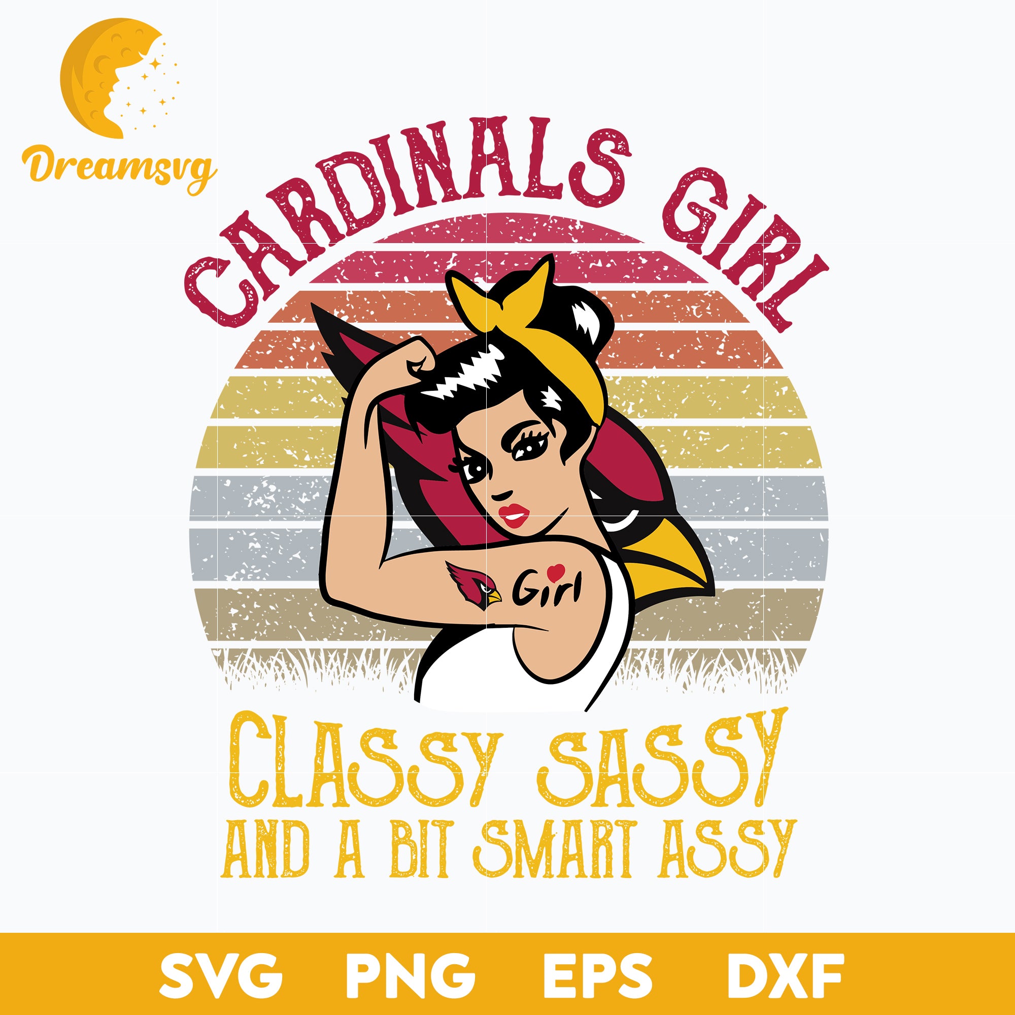 Arizona Cardinals Girl Classy Sassy And A Bit Smart Assy Svg, Sport Svg, Nfl Svg, Png, Dxf, Eps Digital File.