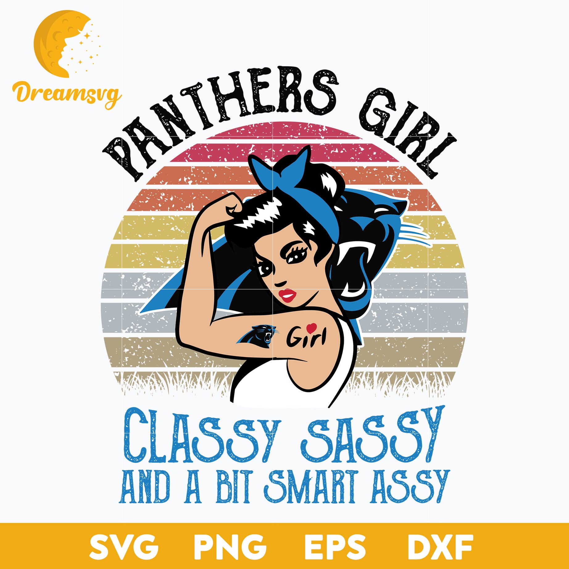 Carolina Panthers Girl Classy Sassy And A Bit Smart Assy Nfl Svg, Sport Svg, Nfl Svg, Png, Dxf, Eps Digital File.