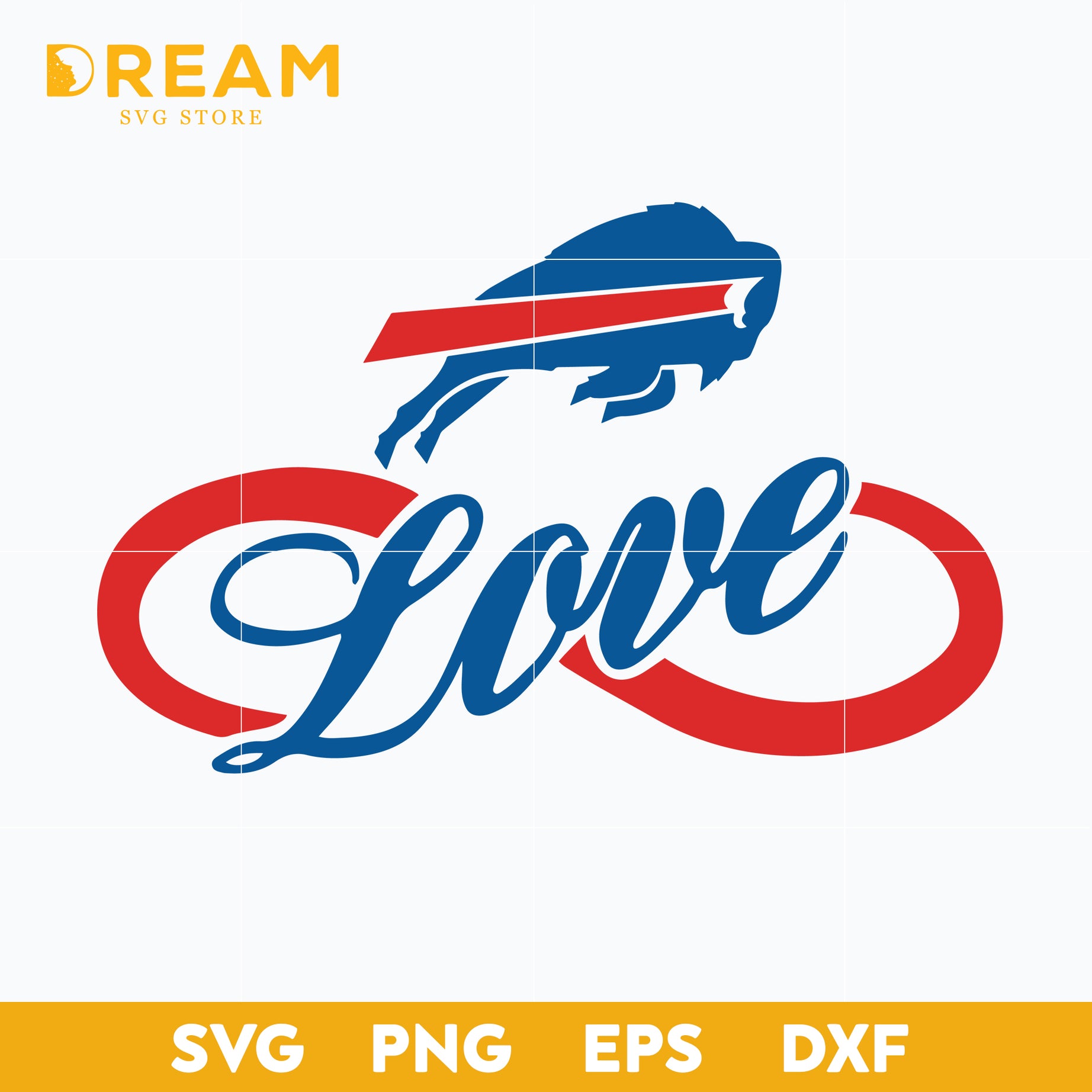 Love Buffalo Bills svg, Bills svg, Nfl svg, png, dxf, eps digital file NFL13102020L