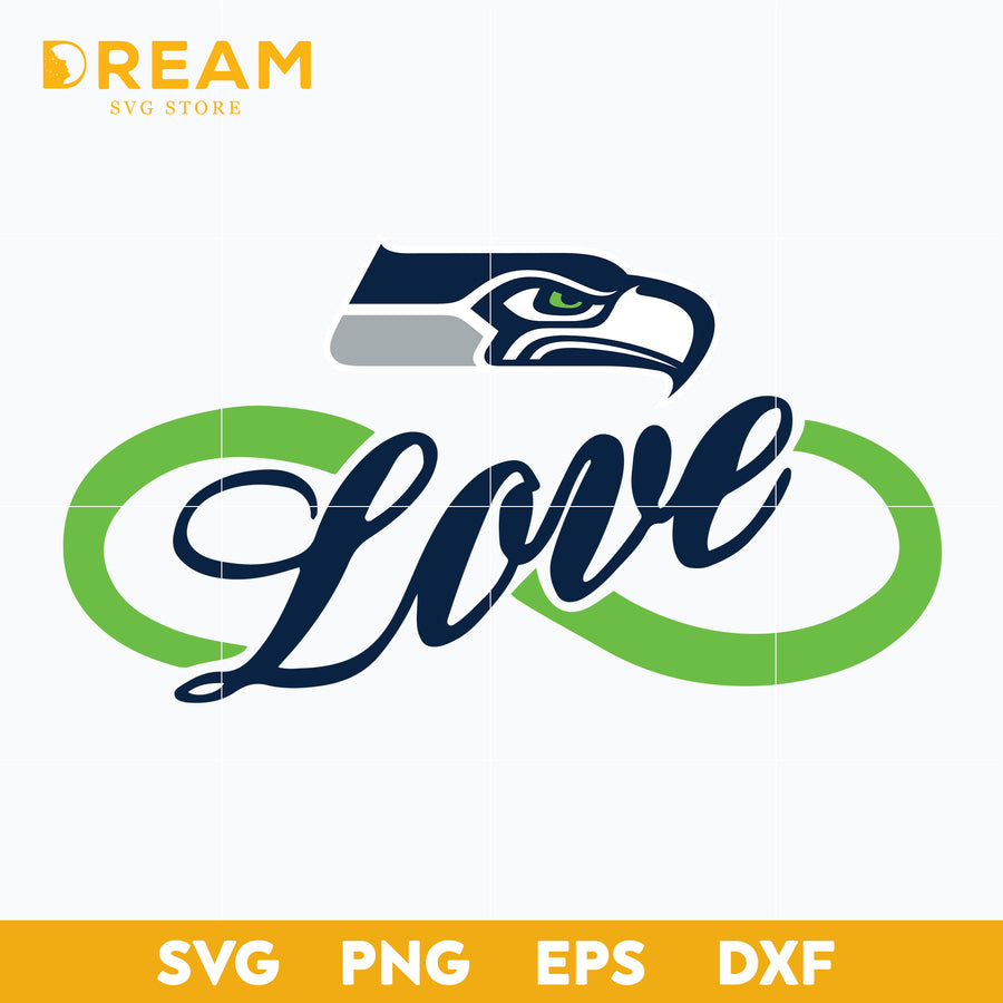 Love Seattle Seahawks svg, seahawks heart svg, Nfl svg, png, dxf, eps digital file NFL16102020L