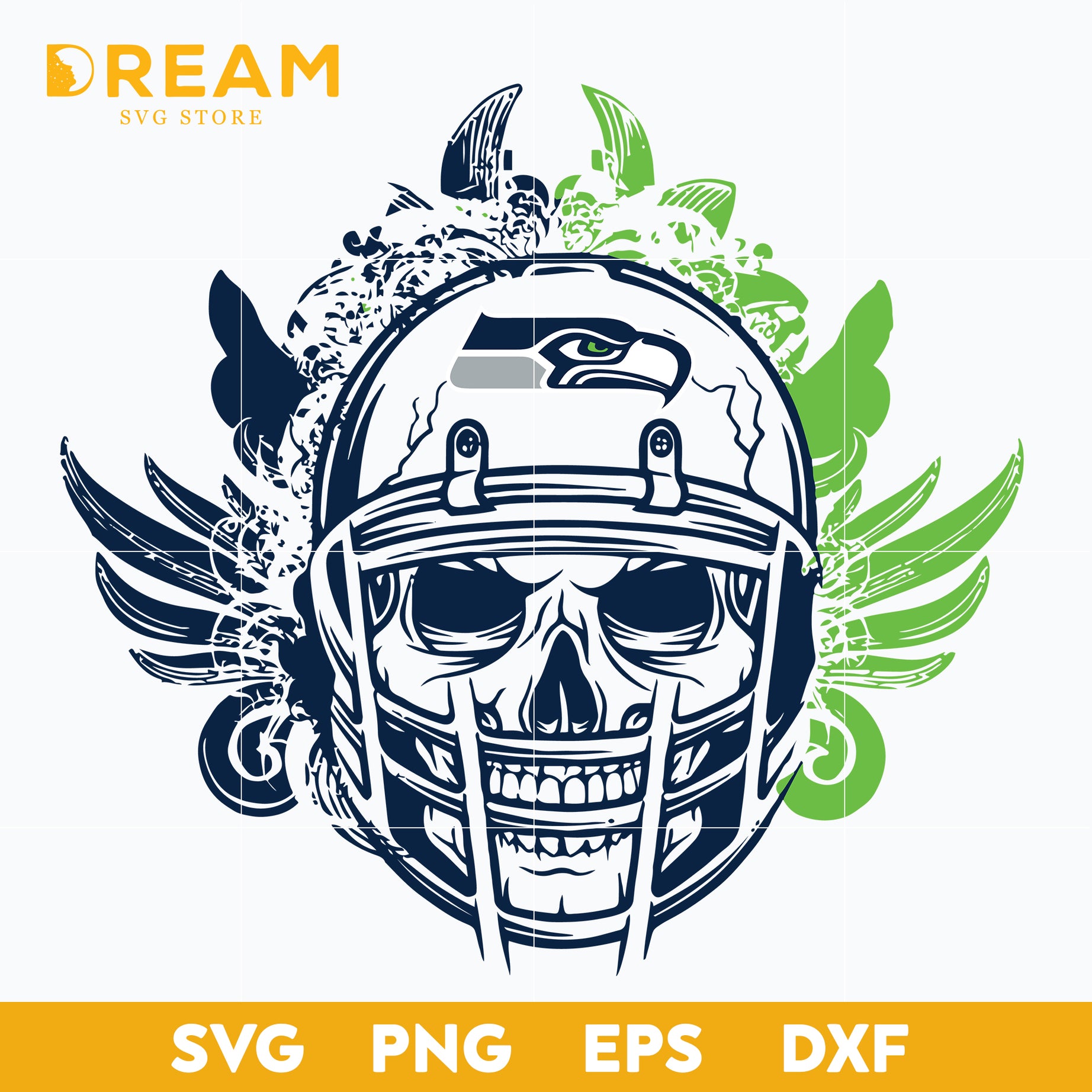 Seattle Seahawks skull svg, seahawks skull svg, Nfl svg, png, dxf, eps digital file NFL16102033L