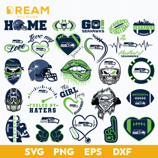 Seattle Seahawks bundle svg, seahawks bundle svg, Nfl svg, png, dxf, eps digital file NFL16102047L