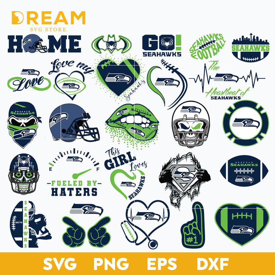 Seattle Seahawks bundle svg, seahawks bundle svg, Nfl svg, png, dxf, eps digital file NFL16102047L