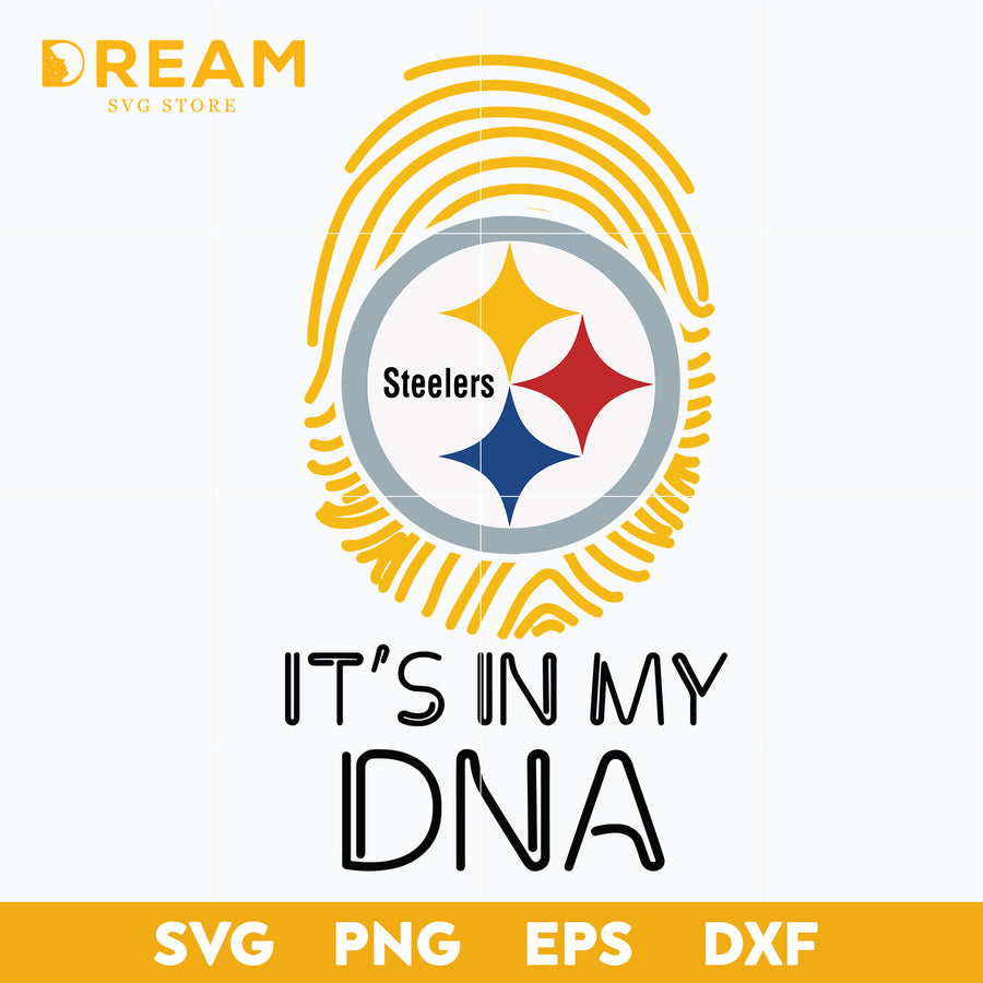 Pittsburgh Steelers svg, it's in my DNAsvg, Steelers svg, Nfl svg, png, dxf, eps digital file NFL17122012L
