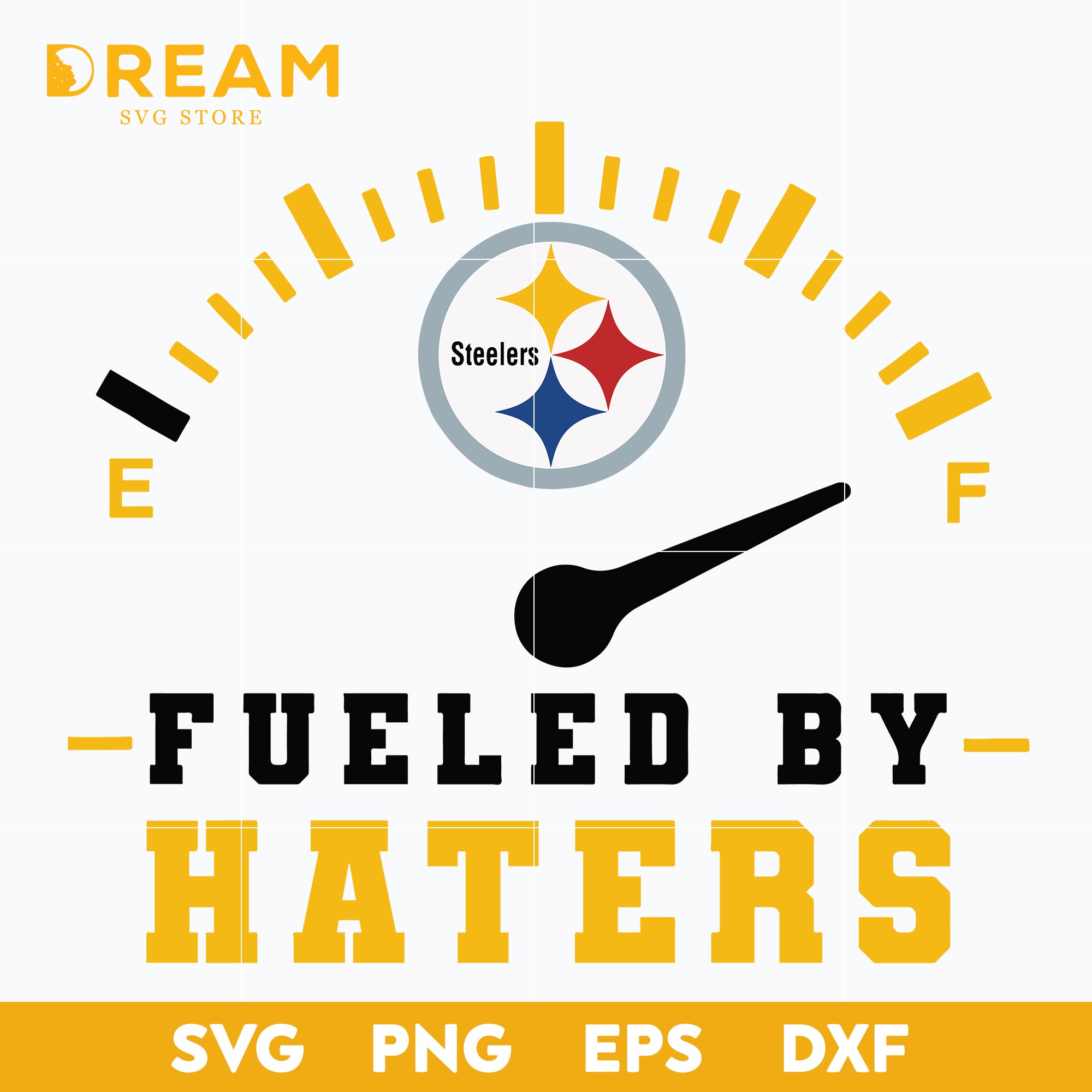 Pittsburgh Steelers svg, Fueled by haters svg, Steelers svg, Nfl svg ...