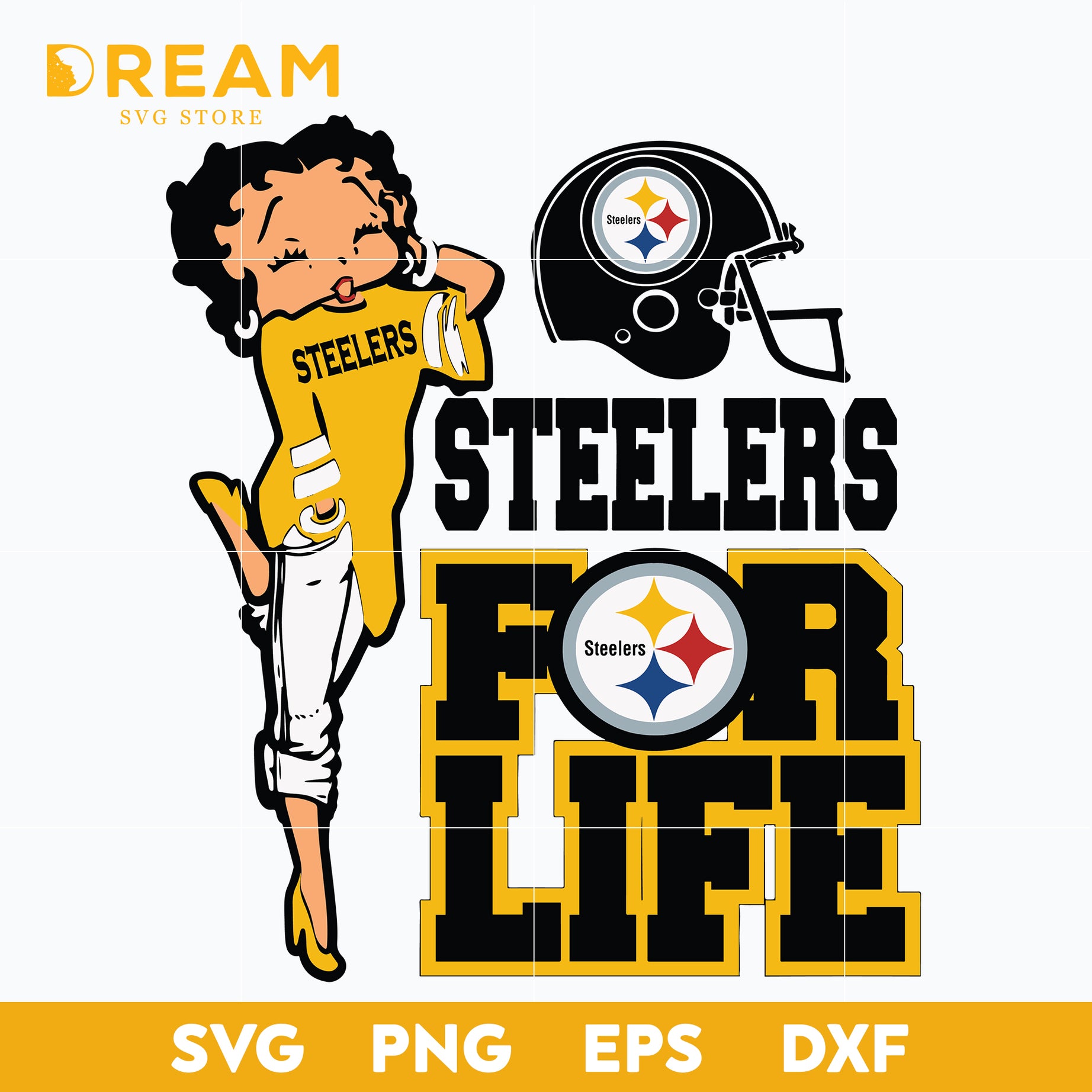 Pittsburgh Steelers girl svg, Steelers svg, Nfl svg, png, dxf, eps digital file NFL17122019L