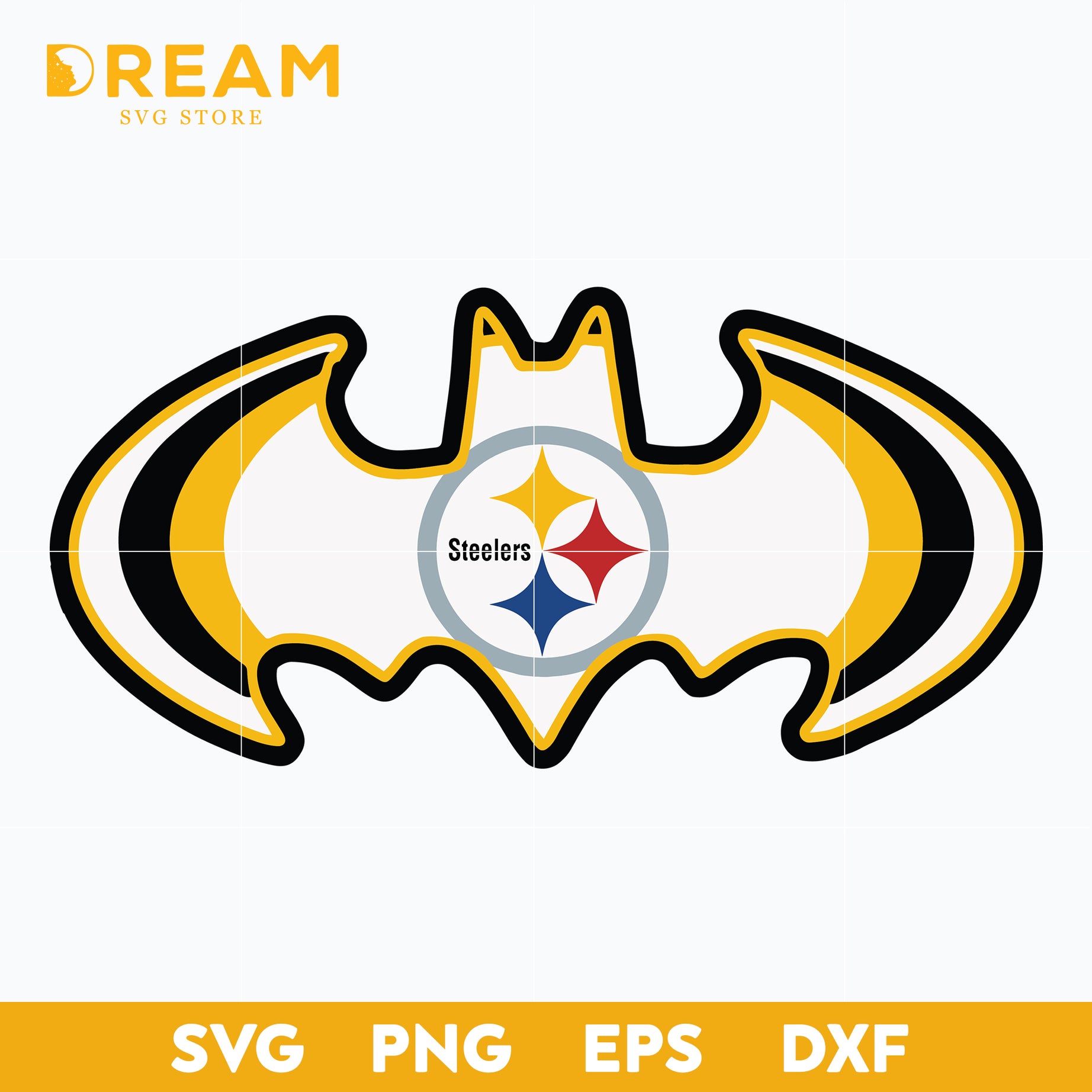 Pittsburgh Steelers bat svg, Steelers svg, Nfl svg, png, dxf, eps digital file NFL17122039L