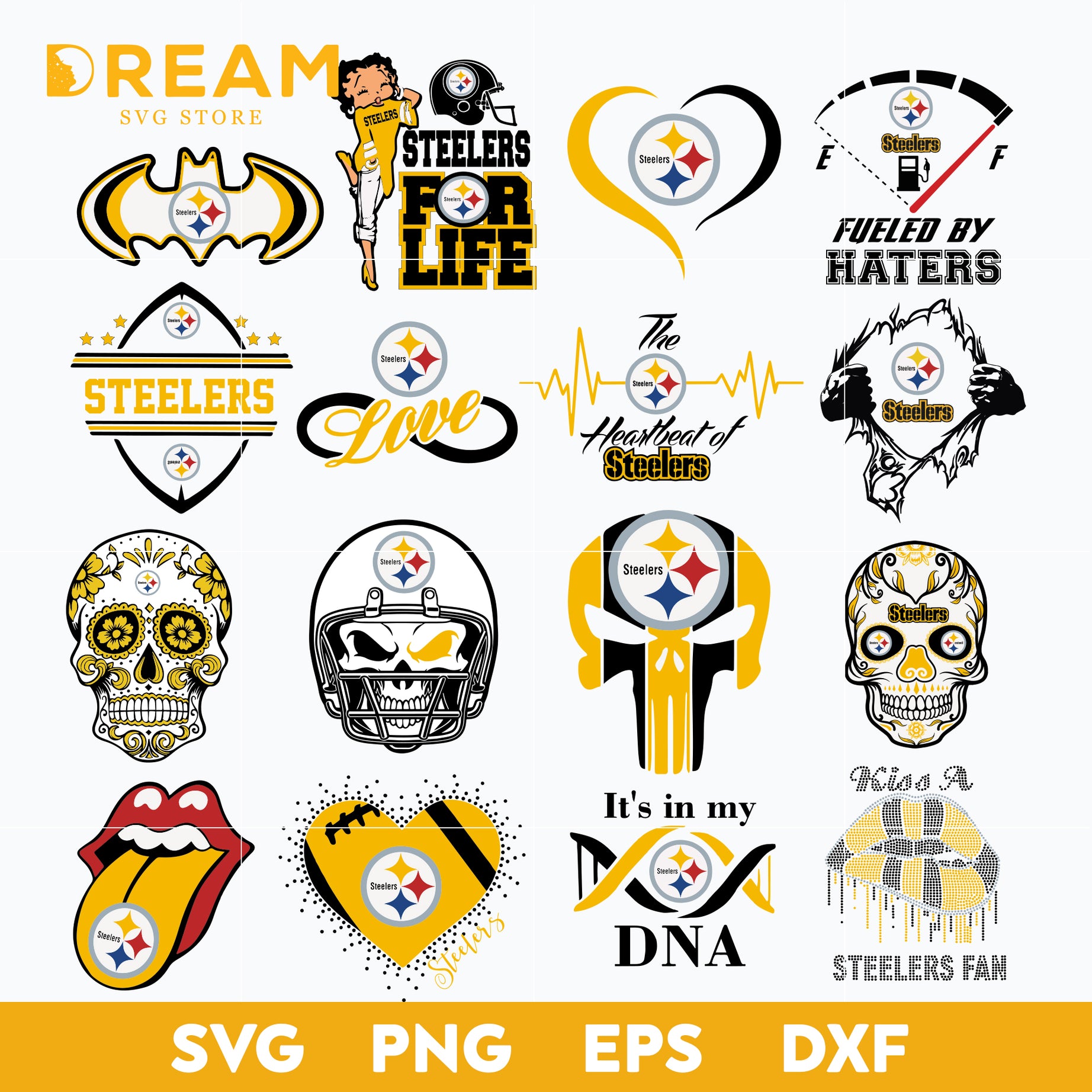 Pittsburgh Steelers Bundle svg, Steelers svg, Nfl svg, png, dxf, eps digital file NFL17122044L