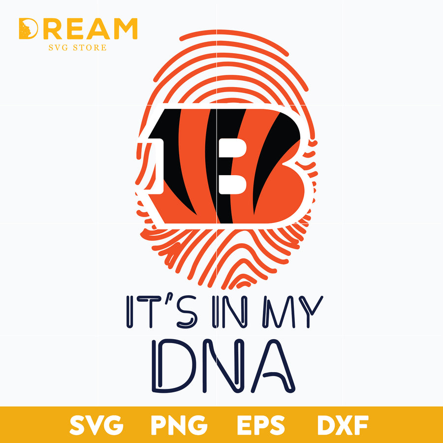 It is in my DNA svg, Cincinnati Bengals svg, Sport svg, Nfl svg, png, dxf, eps digital file NFL21122053L