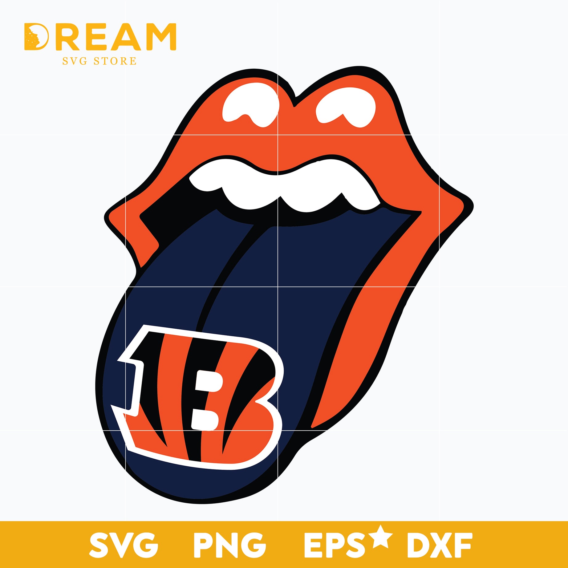 Cincinnati Bengals lips svg, Cincinnati Bengals svg, Bengals svg, Sport svg, Nfl svg, png, dxf, eps digital file NFL21122073L