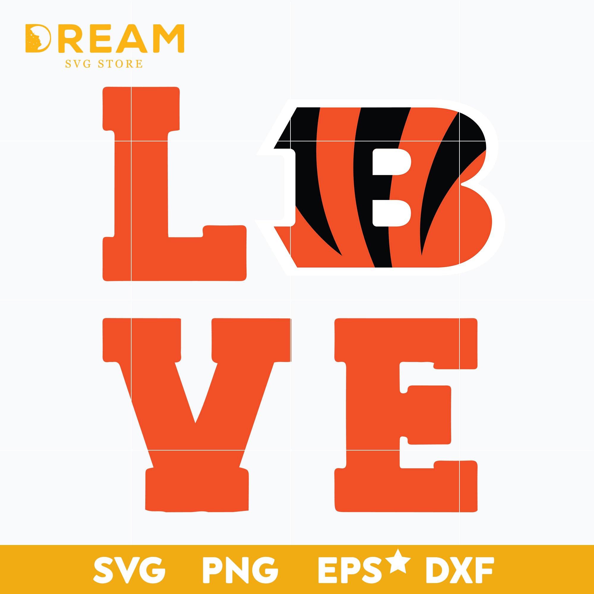 Cincinnati Bengals Love svg, Cincinnati Bengals svg, Bengals svg, Sport svg, Nfl svg, png, dxf, eps digital file NFL21122081L