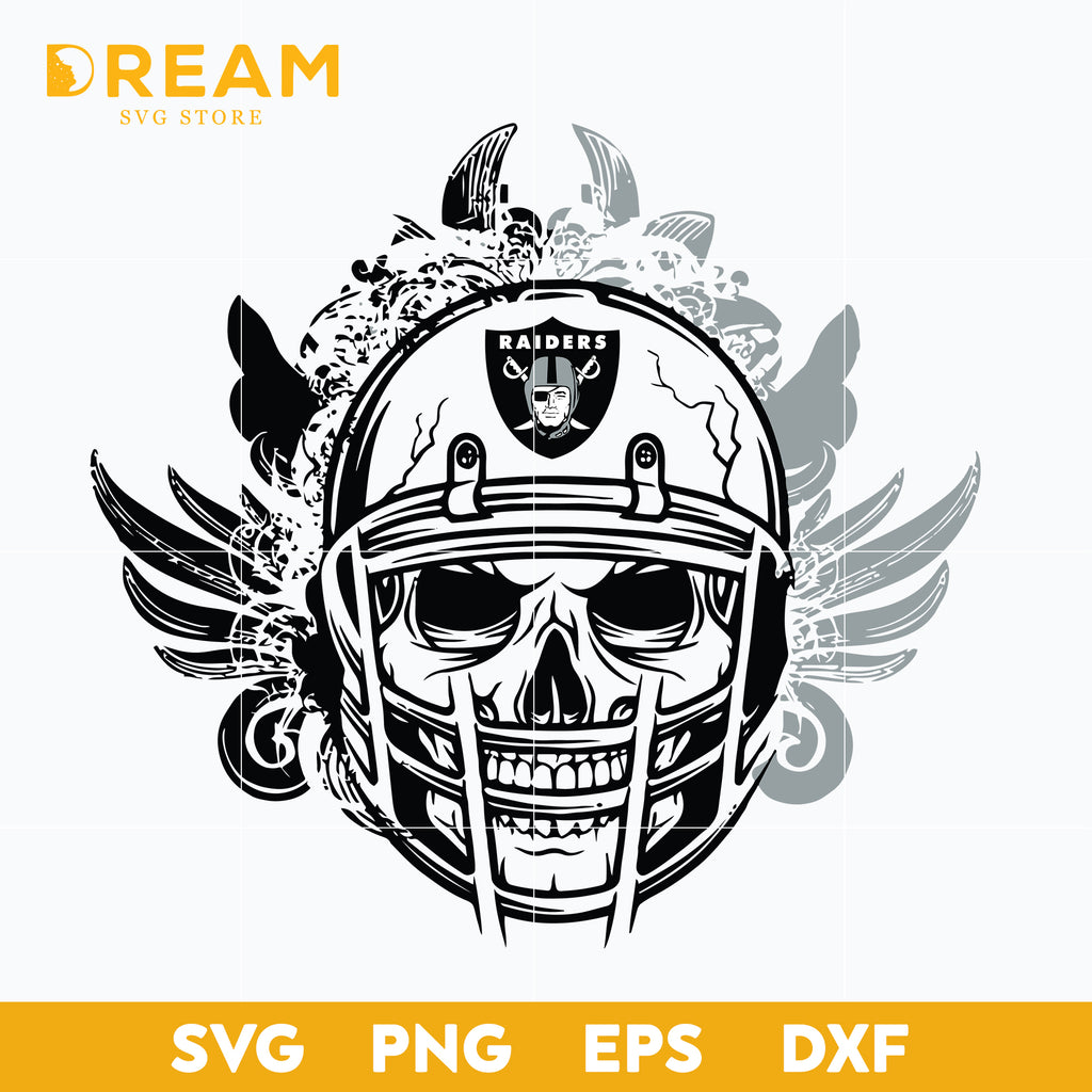 Las Vegas Raiders Skull svg, nfl svg, eps, dxf, png, digital file – SVG  Sporty