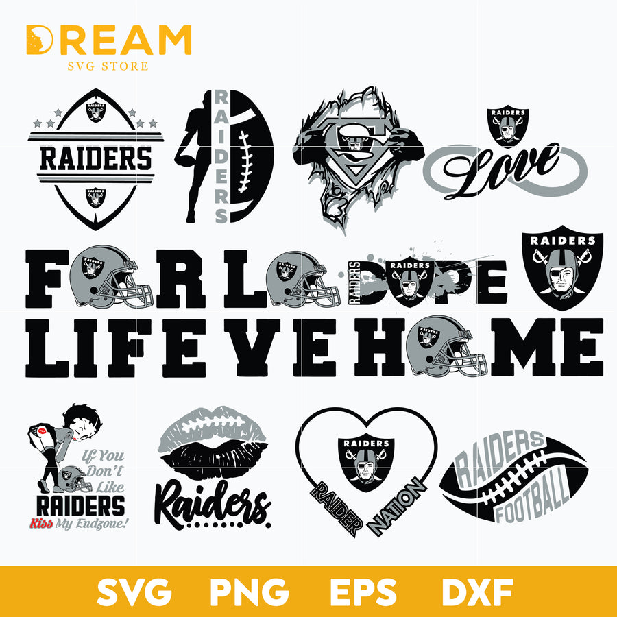 Las Vegas Raiders bundle svg, Raiders bundle svg, Nfl svg, png, dxf, eps digital file NFL18102043L