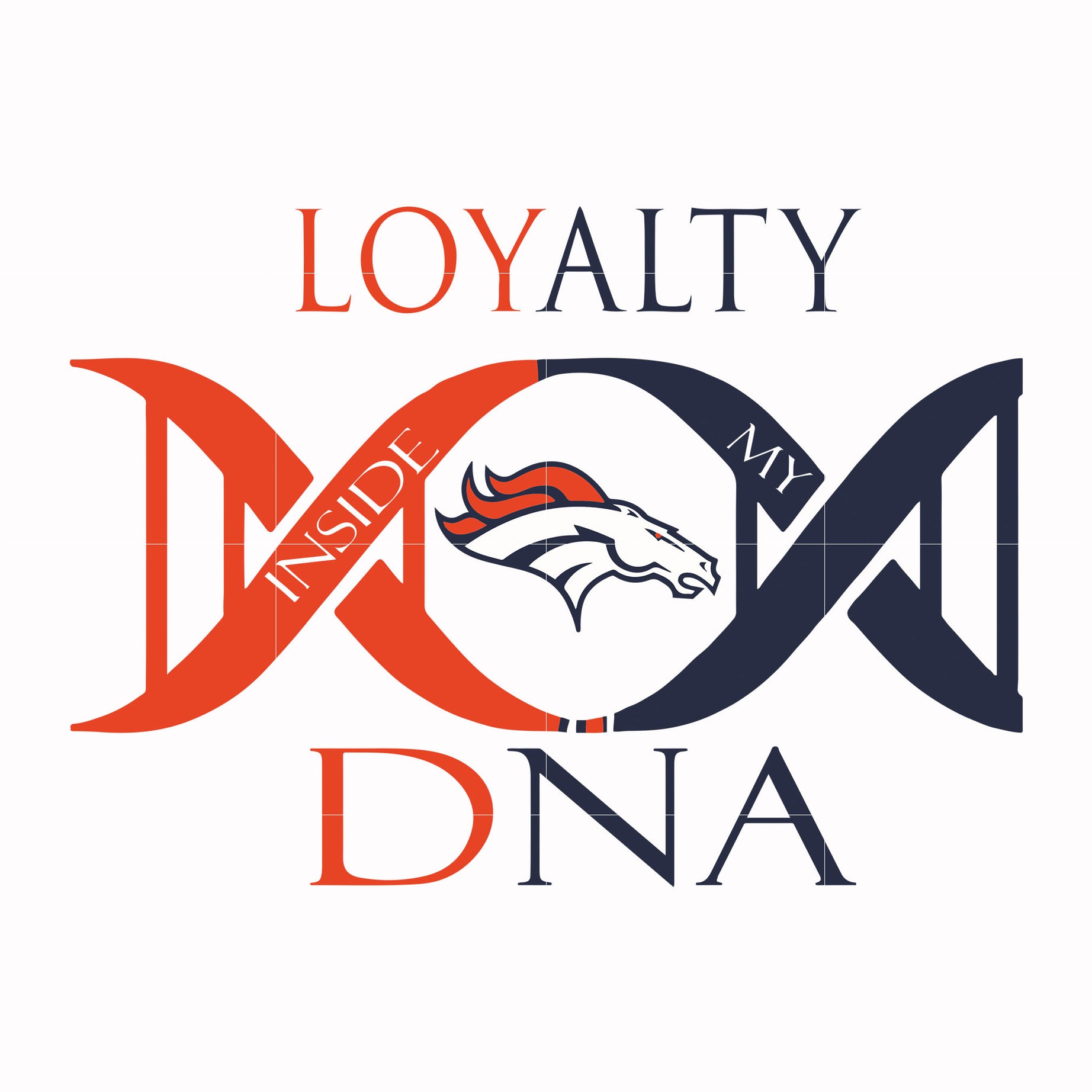 Denver Broncos Loyalty DNA svg, Sport svg, Nfl svg, png, dxf, eps digital file NFL2012201L