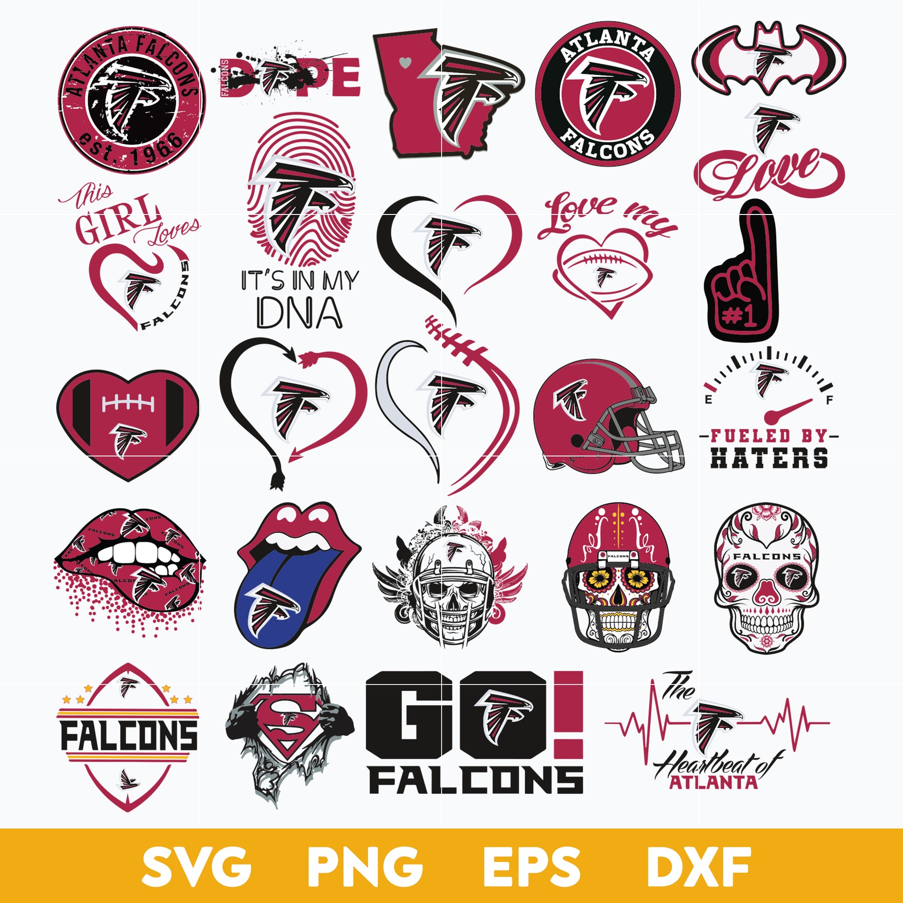 Atlanta Falcons Bundle svg, Falcons Bundle svg, Sport svg, Nfl svg, png, dxf, eps digital file NFL24122040L