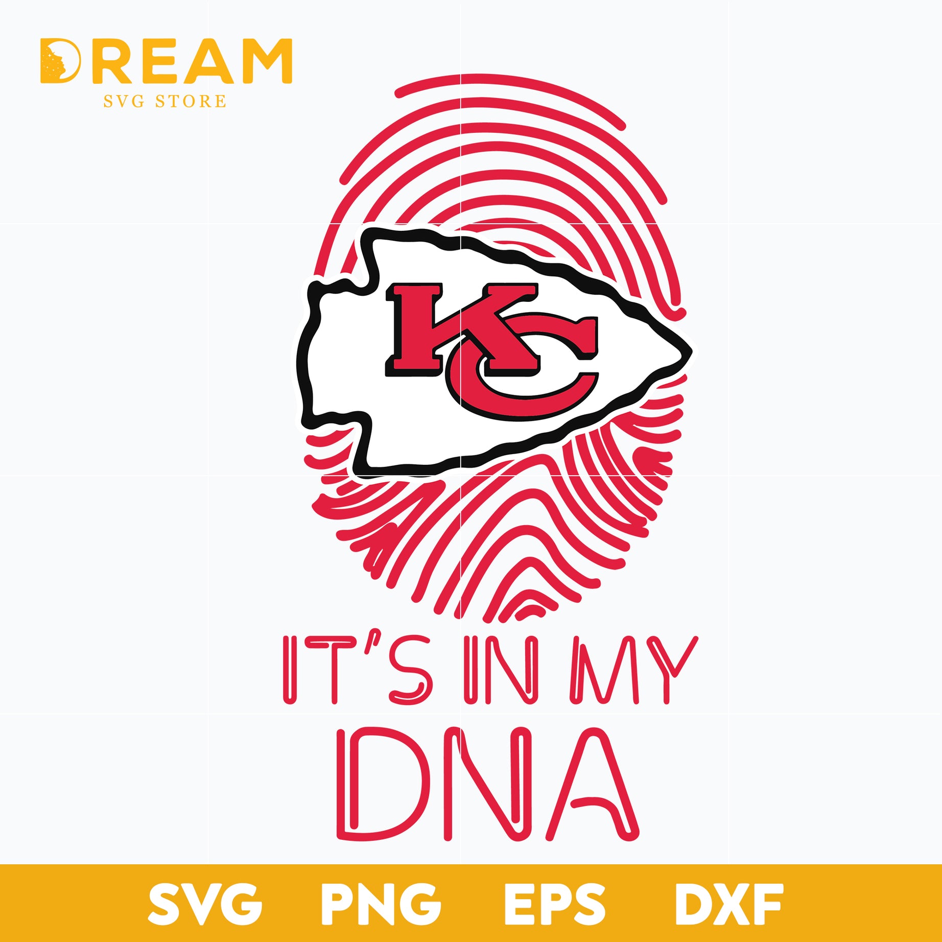 It's in my DNA svg, Kansas City Chiefs svg, Chiefs svg, Nfl svg, png, dxf, eps digital file NFL21102043L