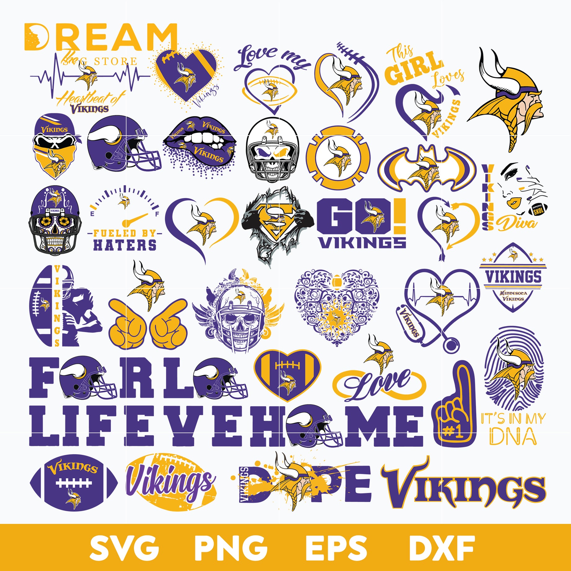 Minnesota Vikings bundle svg, Vikings bundle svg, Nfl svg, png, dxf, eps digital file NFL23102041L