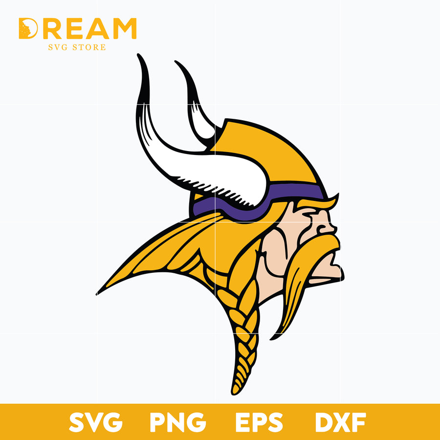 Minnesota Vikings logo svg, Vikings svg, Nfl svg, png, dxf, eps digital file NFL2310206L