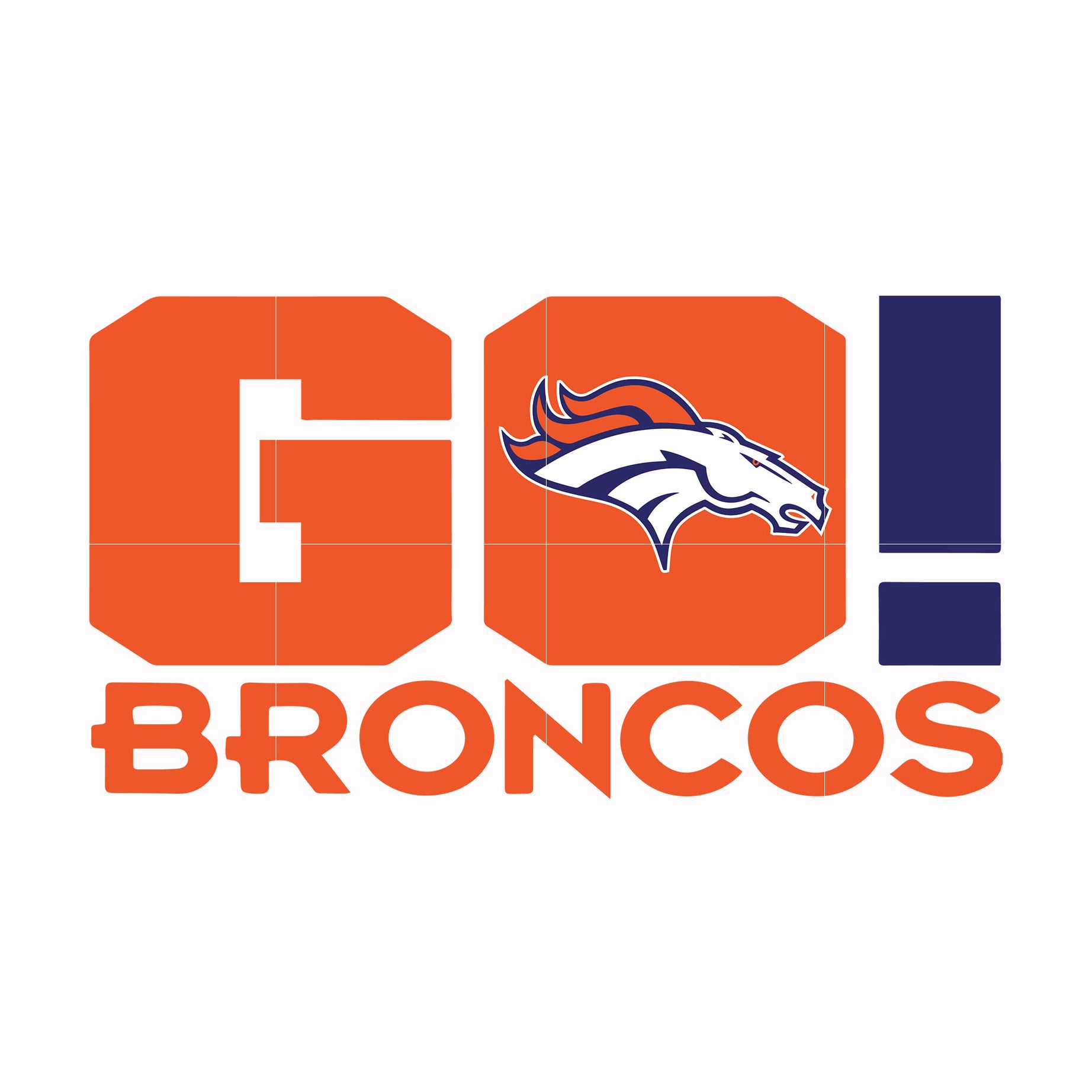 Denver Broncos Go Broncos svg, Sport svg, Nfl svg, png, dxf, eps digital file NFL20122018L