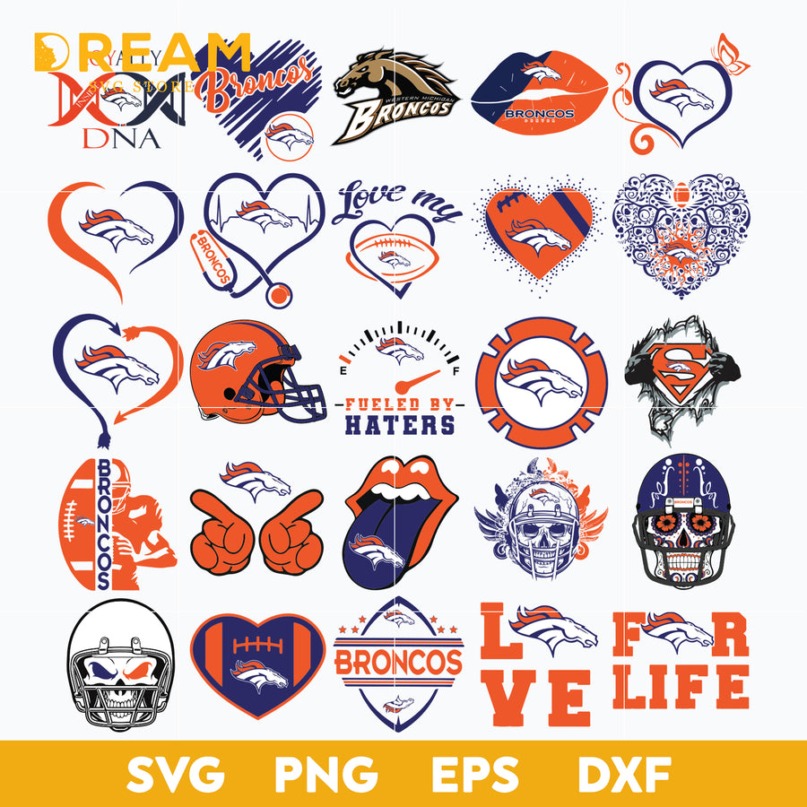 Denver Broncos Bundle svg, Sport svg, Nfl svg, png, dxf, eps digital file NFL20122039L