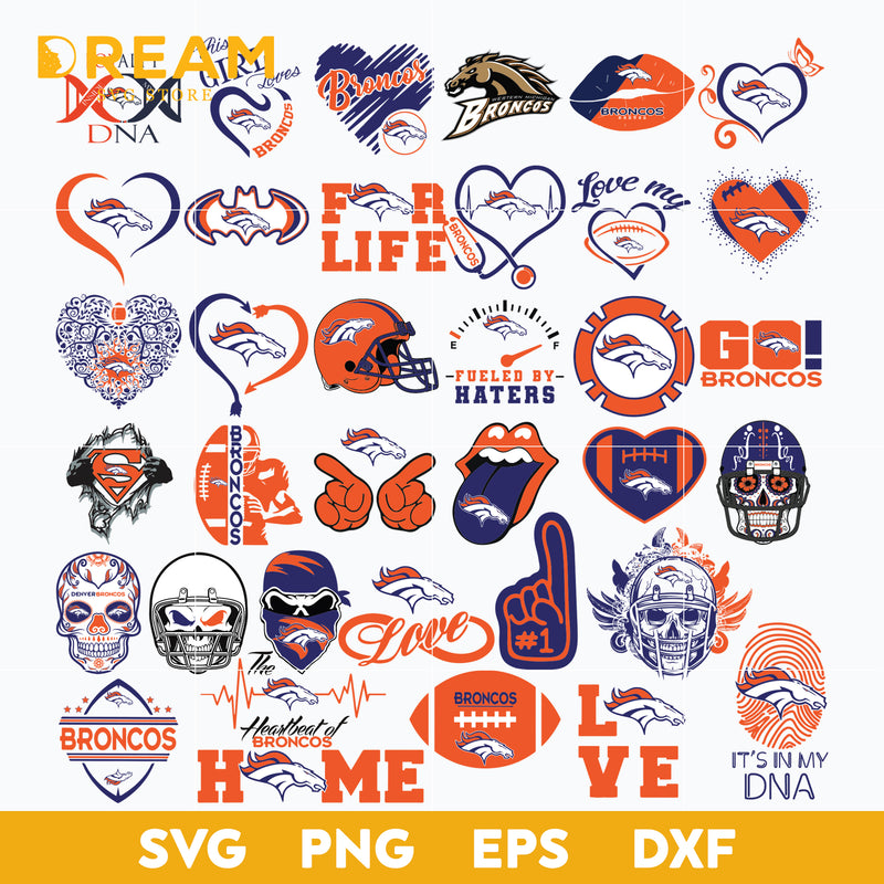 Denver Broncos Bundle svg, Sport svg, Nfl svg, png, dxf, eps digital file NFL20122040L