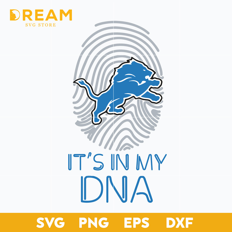 It's in my DNA svg, Detroit Lions svg, Lions svg, Sport svg, Nfl svg, png, dxf, eps digital file NFL211220103L