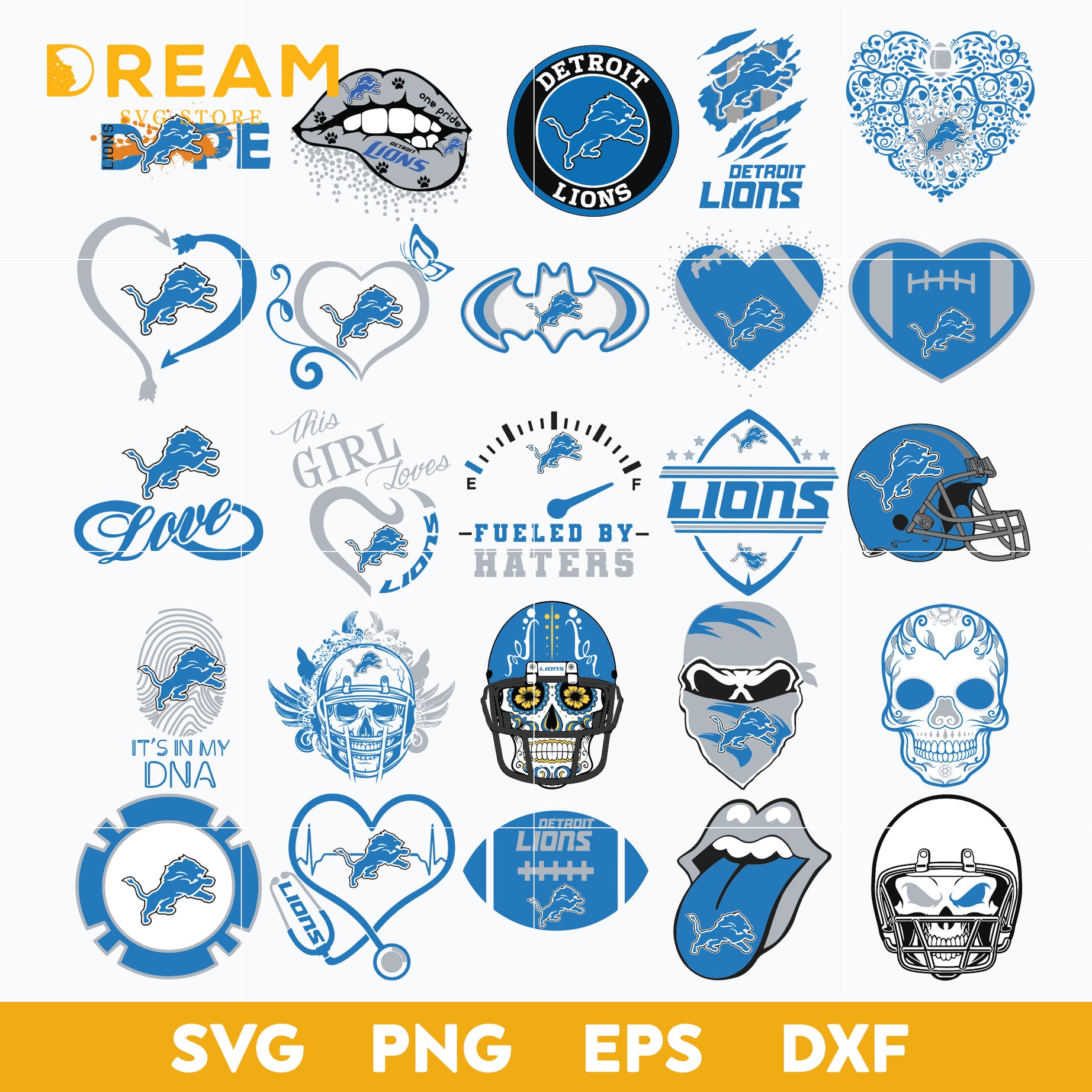 Detroit Lions Bundle svg, Lions svg, Sport svg, Nfl svg, png, dxf, eps digital file NFL211220130L
