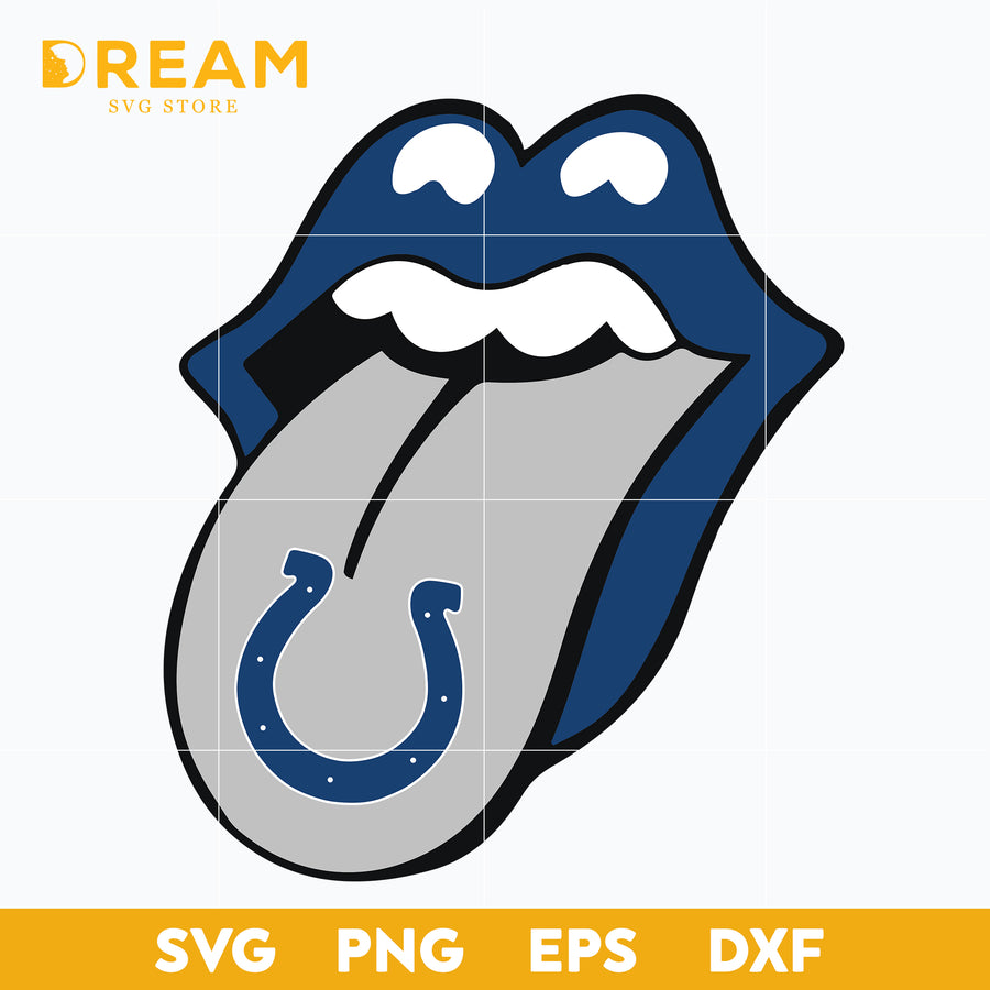 Indianapolis Colts Lips svg, Colts svg, Sport svg, Nfl svg, png, dxf, eps digital file NFL21122023L