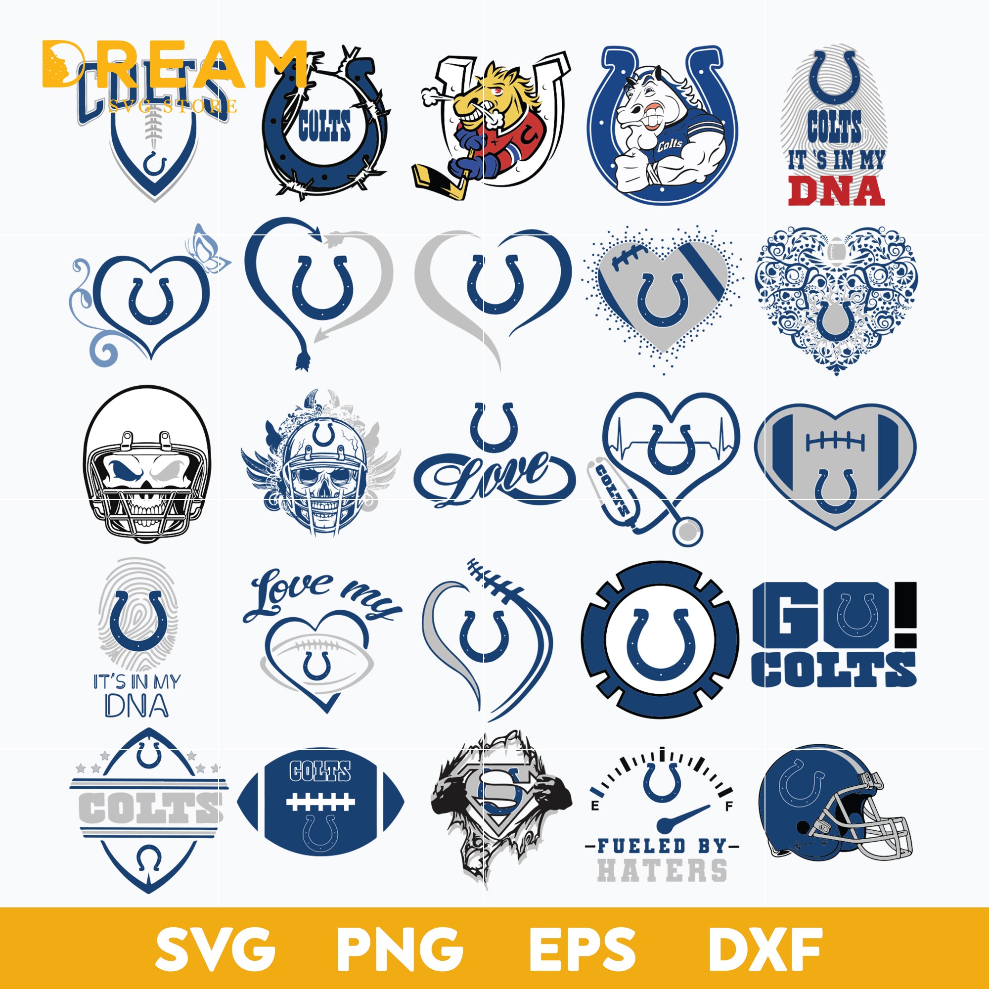 Indianapolis Colts Bundle svg, Colts svg, Sport svg, Nfl svg, png, dxf ...