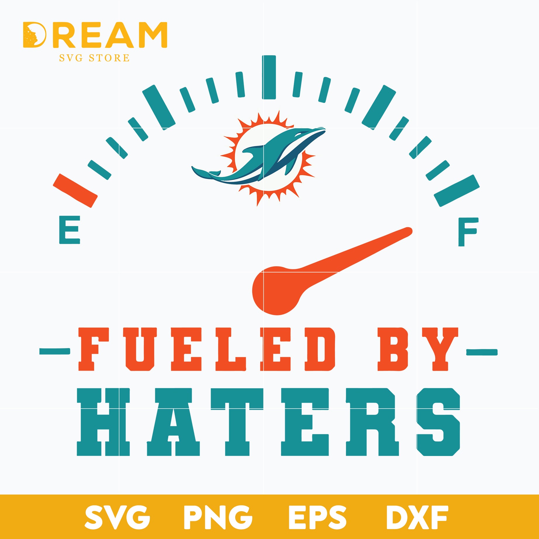 Fueled by haters dolphins svg, Miami Dolphins svg, Dolphins svg, Nfl svg, png, dxf, eps digital file NFL27102021L