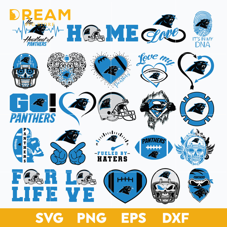 Carolina Panthers bundle svg, Panthers bundle svg, Nfl svg, png, dxf, eps digital file NFL30102044L