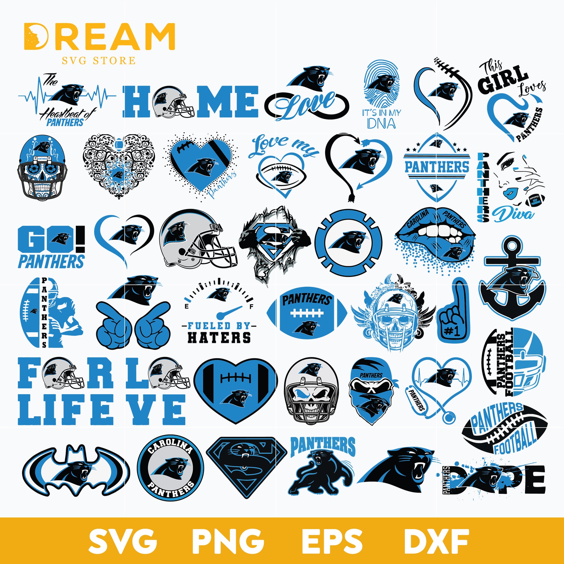 Carolina Panthers bundle svg, Panthers bundle svg, Nfl svg, png, dxf, eps digital file NFL30102046L