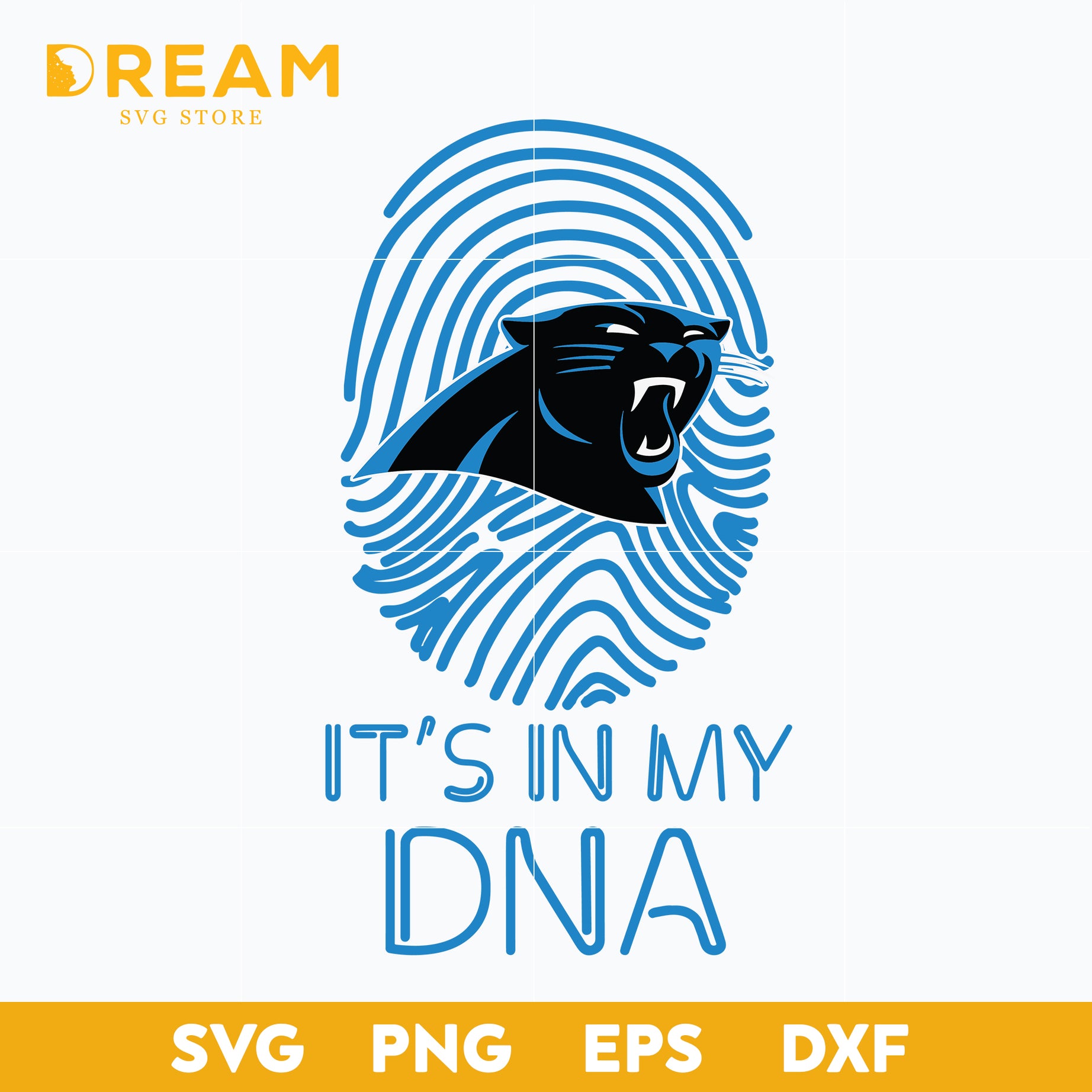 It's in my DNA Panthers svg, Carolina Panthers svg, Panthers svg, Nfl svg, png, dxf, eps digital file NFL3010204L
