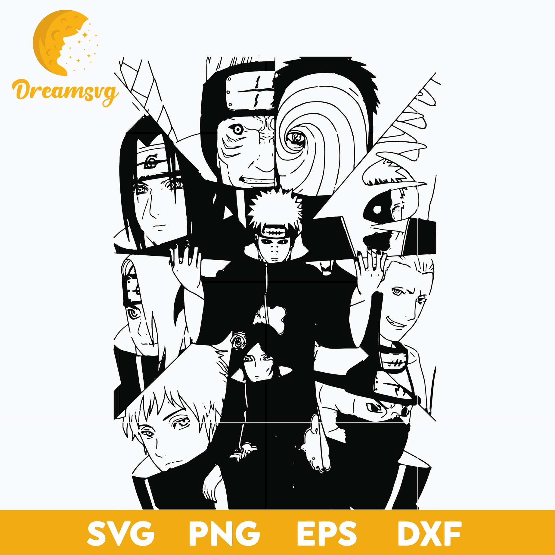 Naruto Akatsuki Svg, Cartoon Svg, Love Anime Svg, Anime Manga Svg, Manga Svg, Anime Svg, png, eps, dxf digital download.