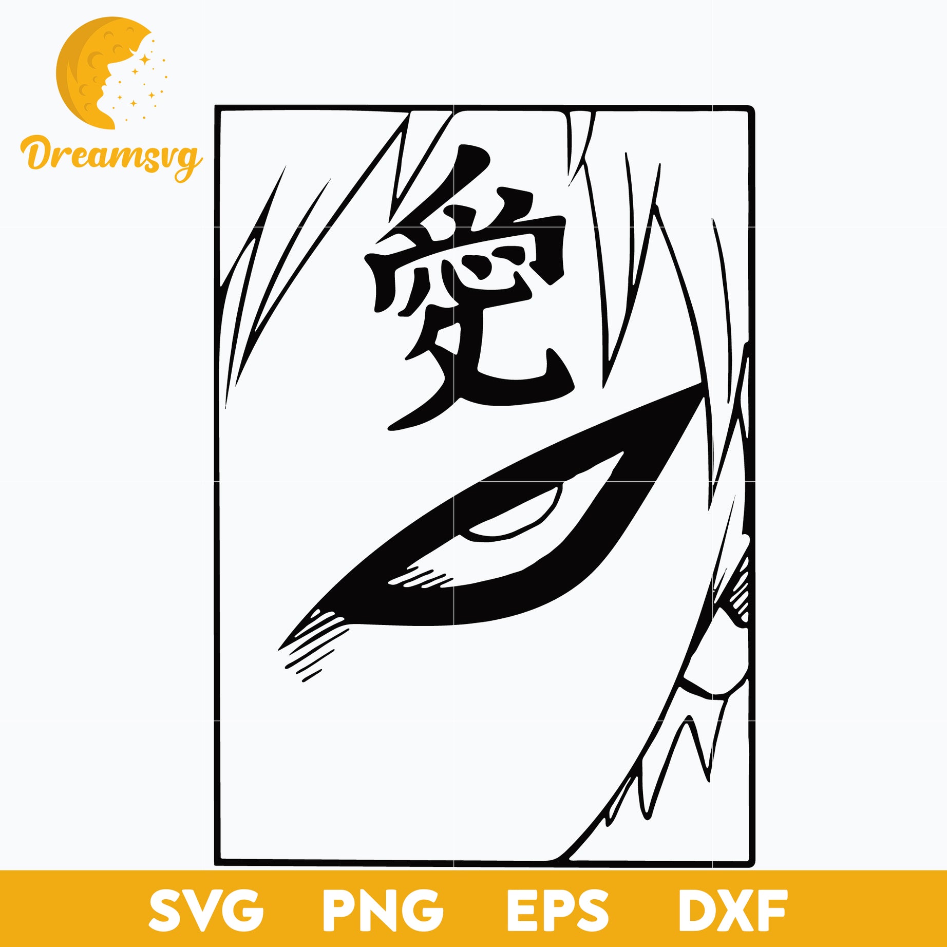 Naruto Gaara Svg, Gaara Manga Svg, Love Anime Svg, Anime Manga Svg, Manga Svg, Japanese Svg, Anime Svg, png, eps, dxf digital download.