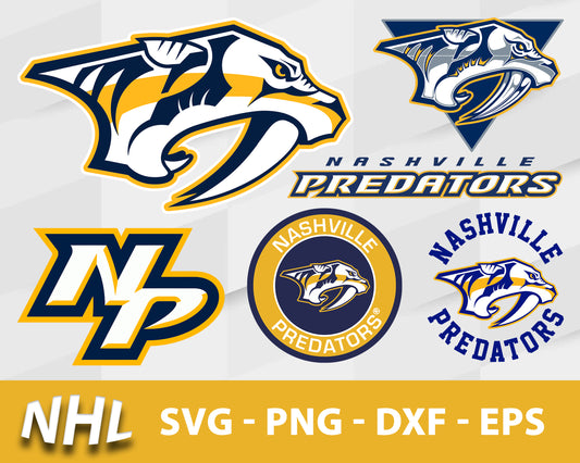 Nashville Predators Svg Bundle, Nashville Predators Svg, Sport Svg, Nhl Svg, Png, Dxf, Eps Digital File.
