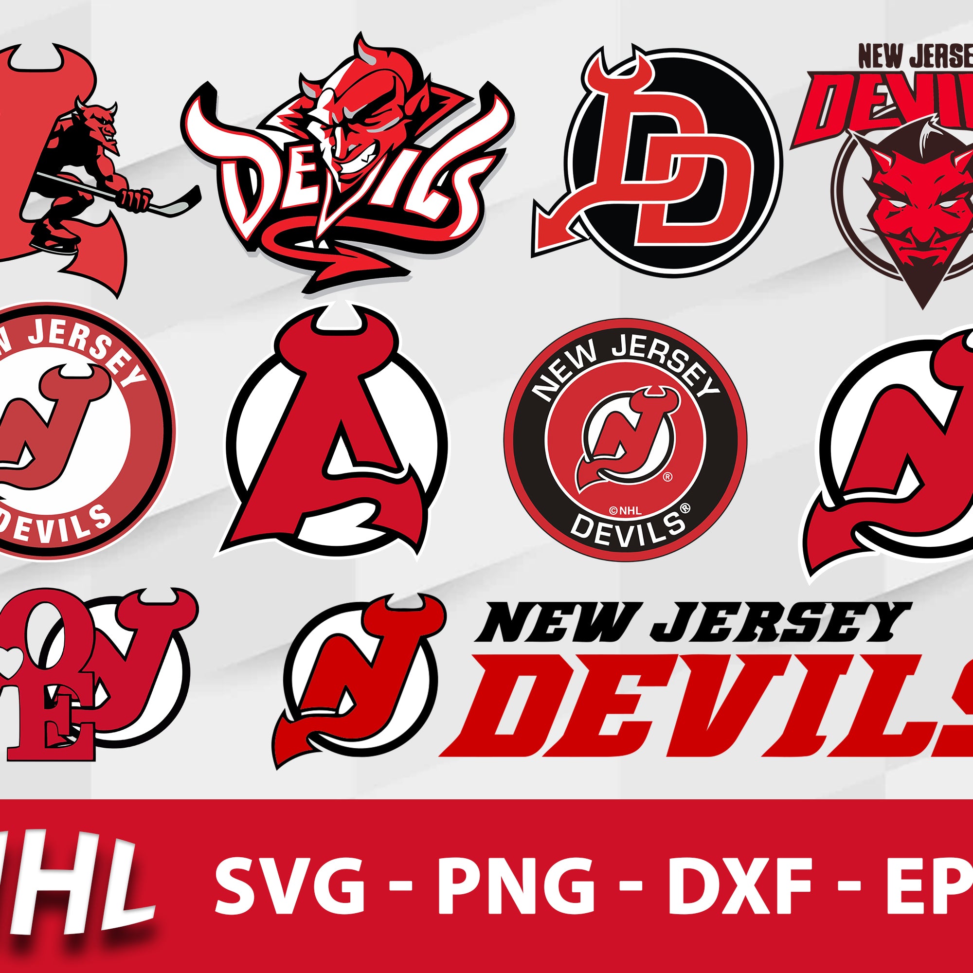 New Jersey Devils Svg Bundle, New Jersey Devils Svg, Sport Svg, Nhl Svg, Png, Dxf, Eps Digital File.
