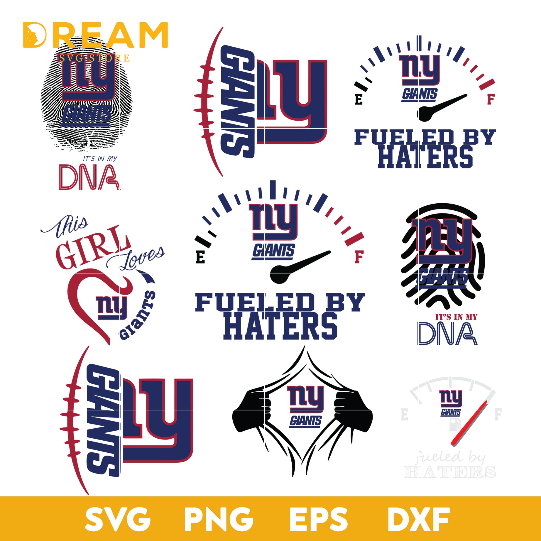 New York Giants bundle svg, New York Giants svg, NFL svg, png, dxf, eps digital file