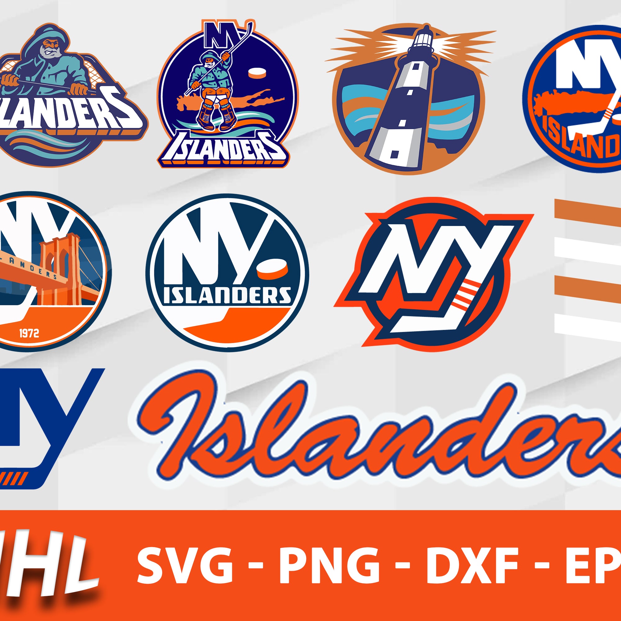 New York Islanders Svg Bundle, New York Islanders Svg, Sport Svg, Nhl Svg, Png, Dxf, Eps Digital File.