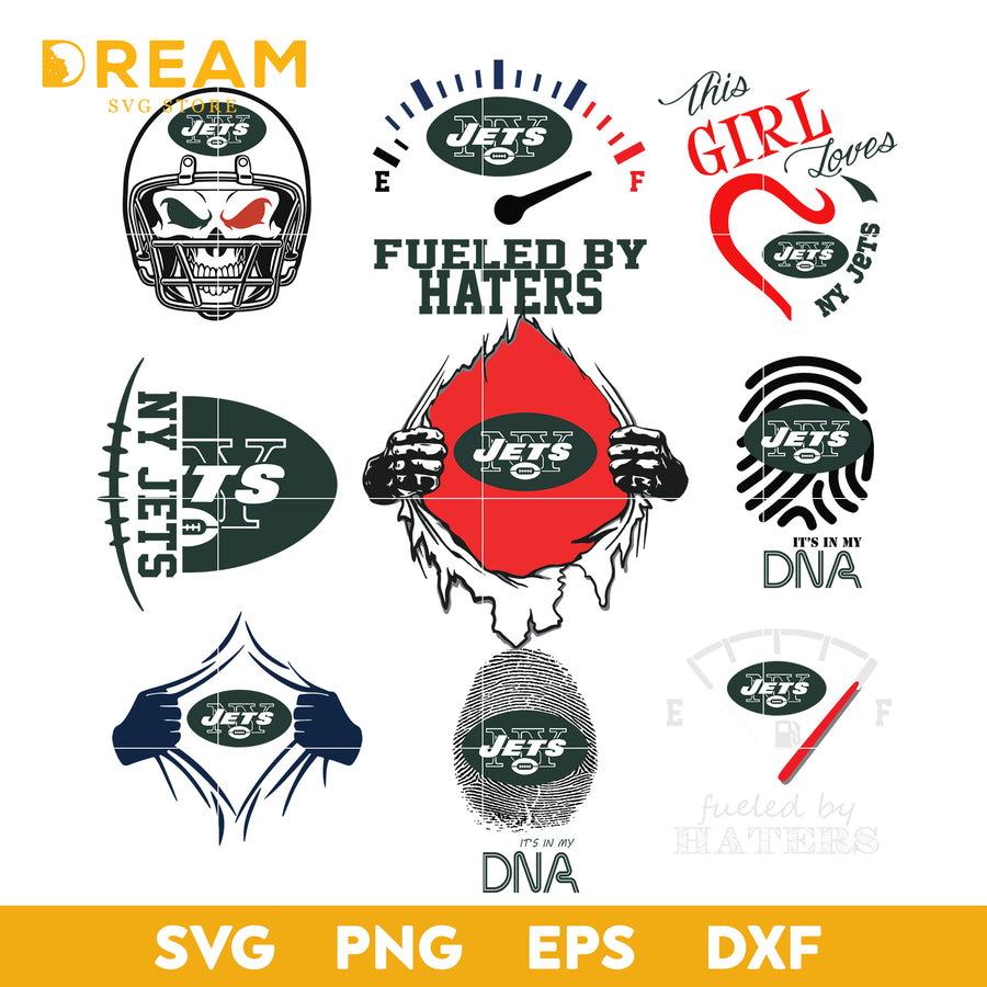 New York Jets bundle svg, New York Jets svg, NFL svg, png, dxf, eps digital file