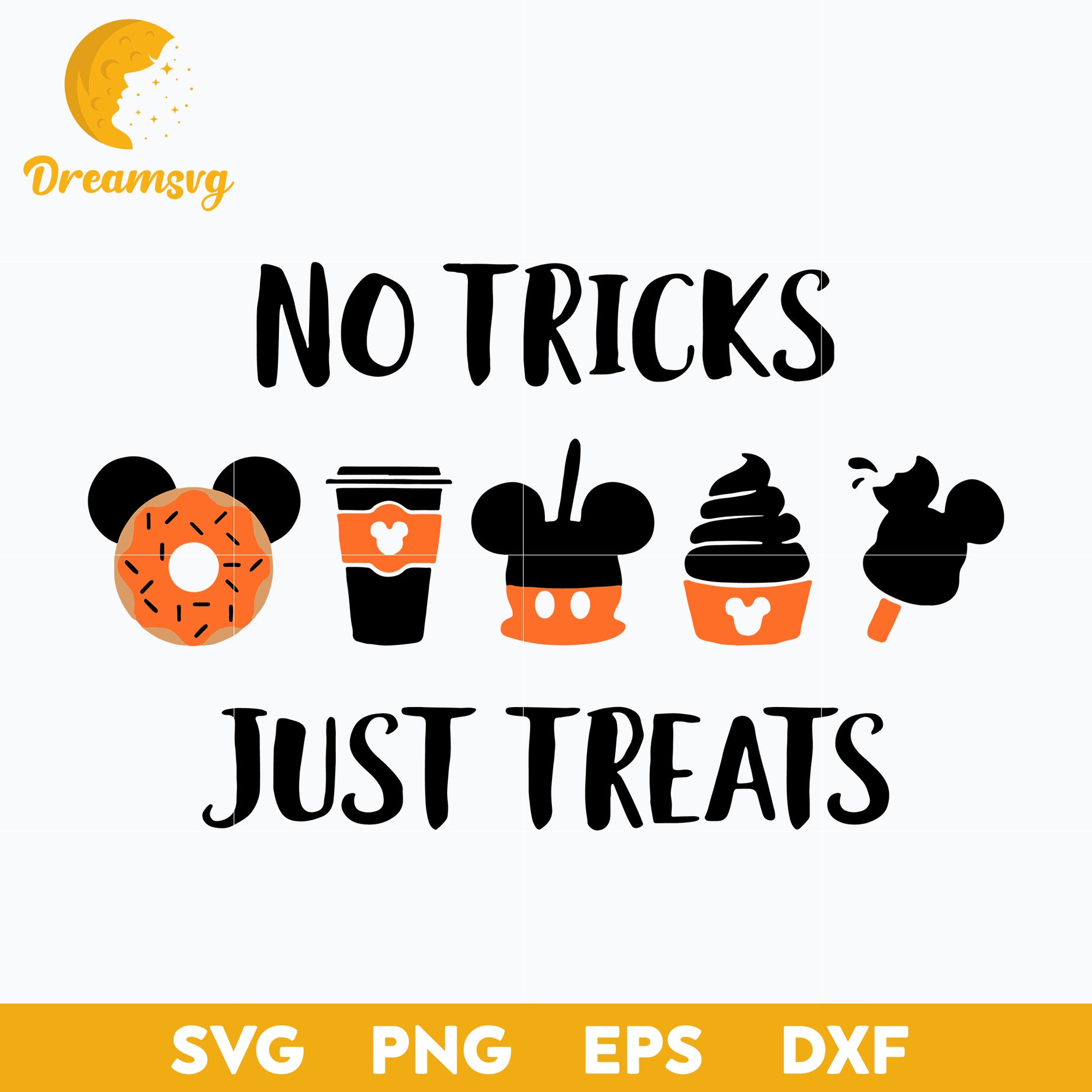 No Trick Just Treats Halloween svg, Halloween svg, png, dxf, eps digital file.